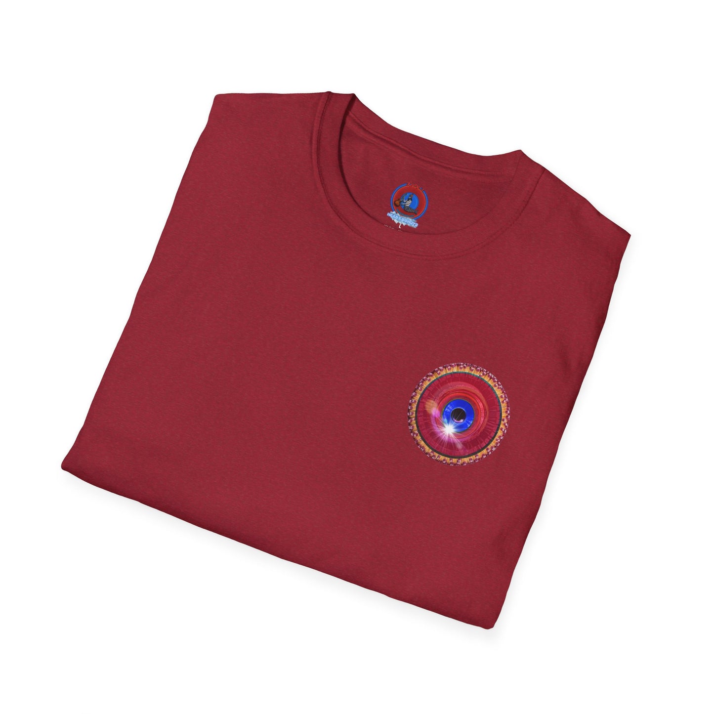Classic Donut Tee - Unisex Soft-Style - "The Donut made with Solitary Flour" - red donut