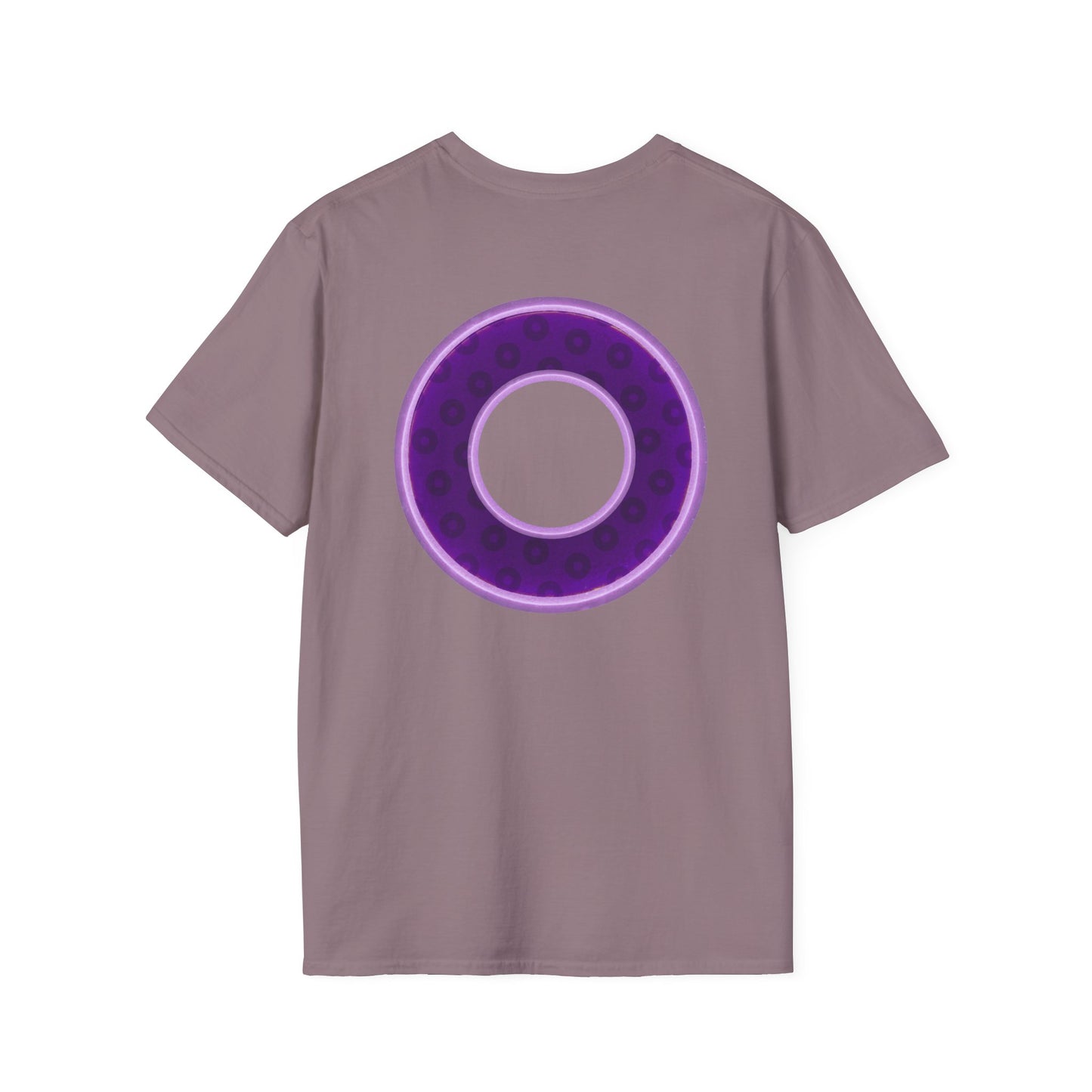 Plain Donuts/Unisex Soft-Style - "Plain Wide Mouthed Paradoxical Donuts" - dark purple/light purple donuts