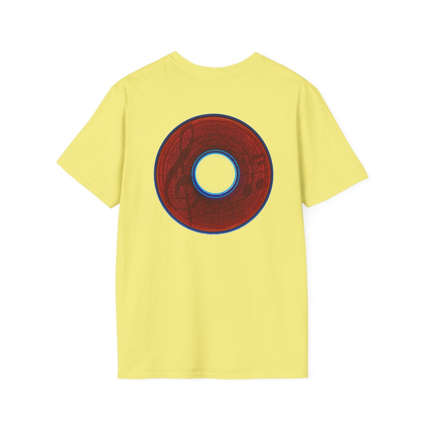 Classic Donut Tee - Unisex Soft-Style - "The Musically Gifted Donut" - red donut - series 1.0