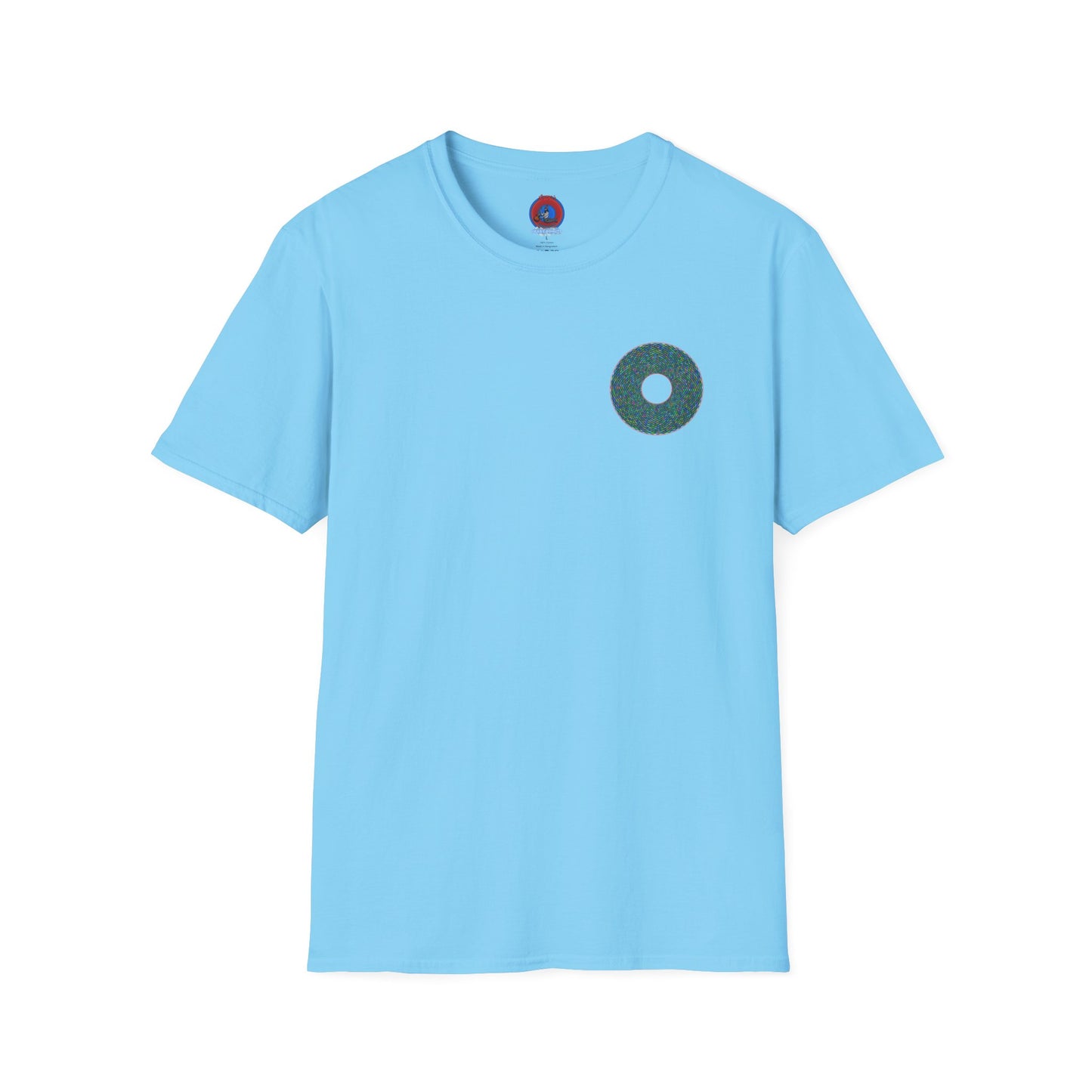 Donut Classic Donut Tee - Unisex Soft-Style - "The Pixilated Donut" - series 1.0 - multi-color donut