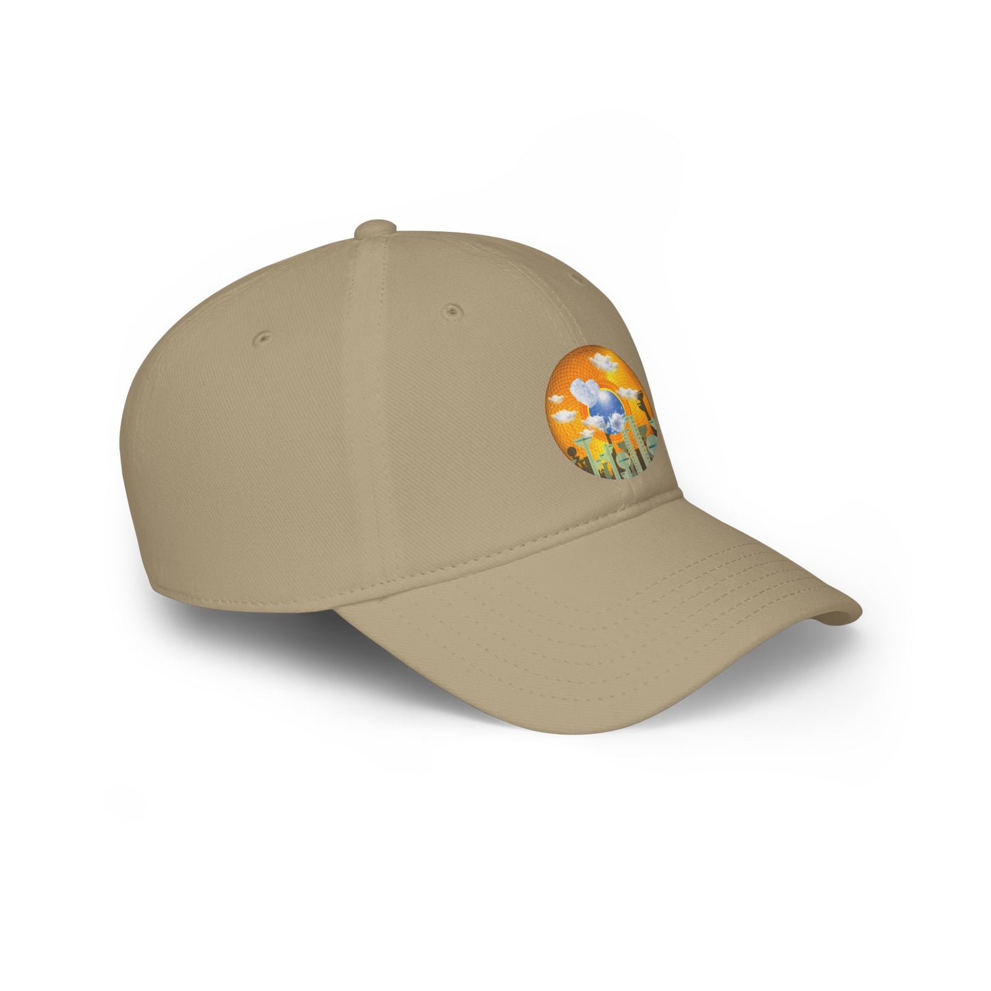 Lumpy Donut Baseball Cap - "The Golden Age of Donut Caps" - golden symmetrical donut w/
