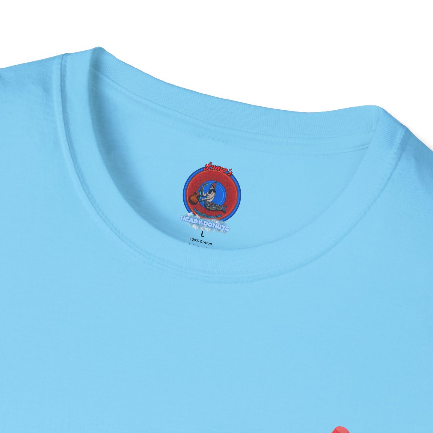 Classic Donut Tee - Unisex Soft-Style - "Blow this Popsicle Stand" - red/blue/cream - bomb pop