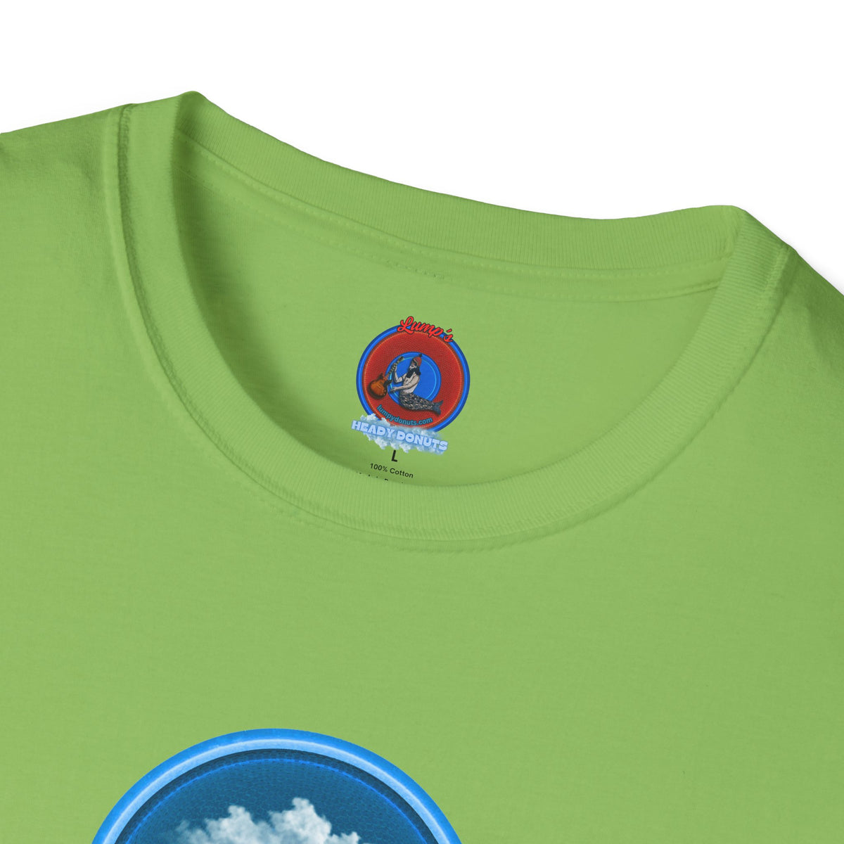 Classic Donut Tee - Unisex Soft-Style - "Got Rhombus?" - series 1.0  - variant 1 - blue/blue donut