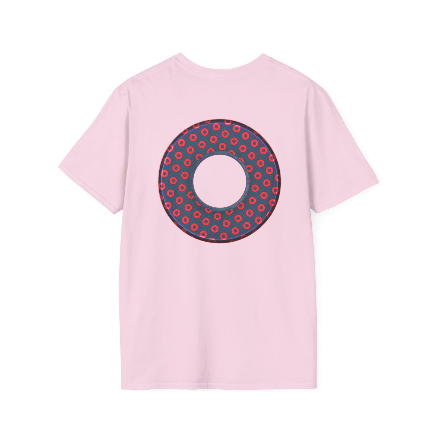 Plain Donuts/Unisex Soft-Style - "Plain Electric Paradoxical Donuts" - navy blue/red donuts