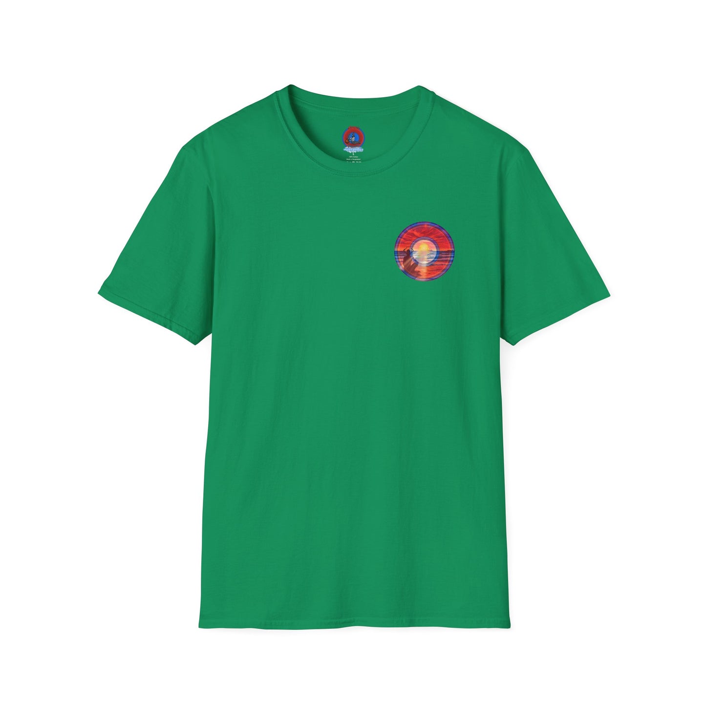Classic Donut Tee - Unisex Soft-Style - "The Squirming Donut" - red picture donut