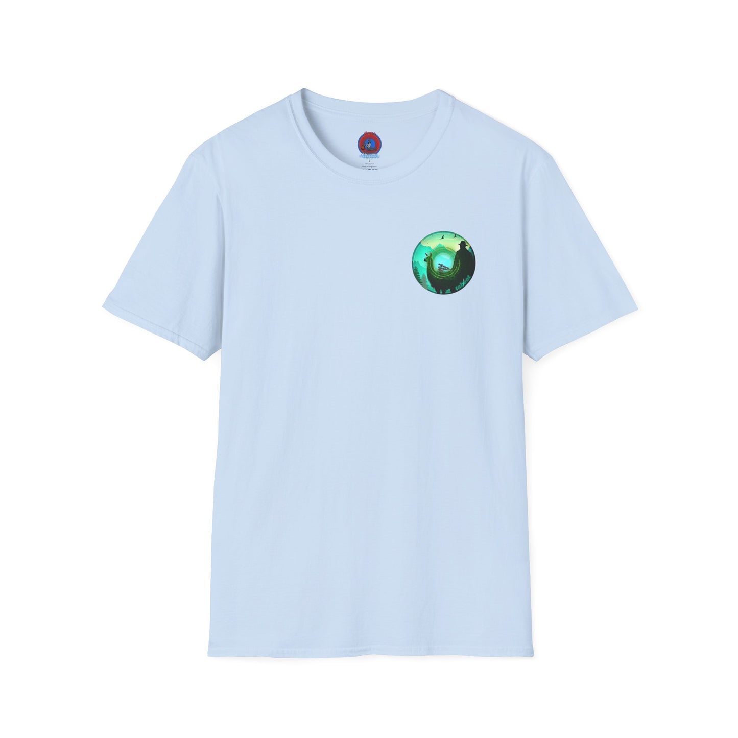 Classic Donut Tee - Unisex Soft-Style - "The Taboo(t) Donut" - green/picture donut