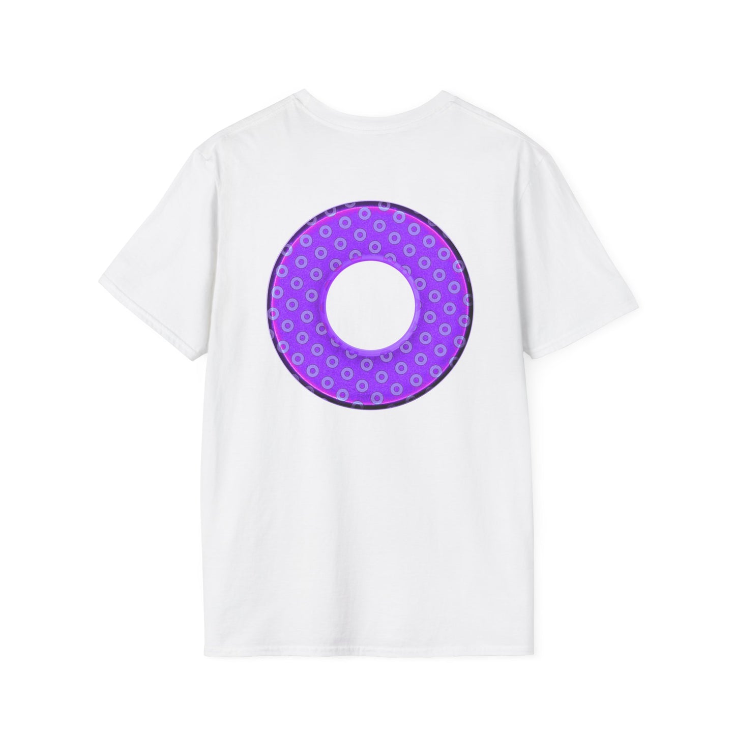 Plain Donuts/Unisex Soft-Style - "Plain Electric Paradoxical Donuts" - bright purple/light purple donuts