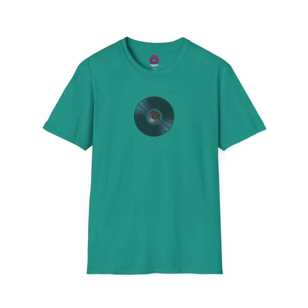 Classic Donut Tee - Unisex Soft-Style - "The Plain Record Donut" - series 1.0 - dark teal green