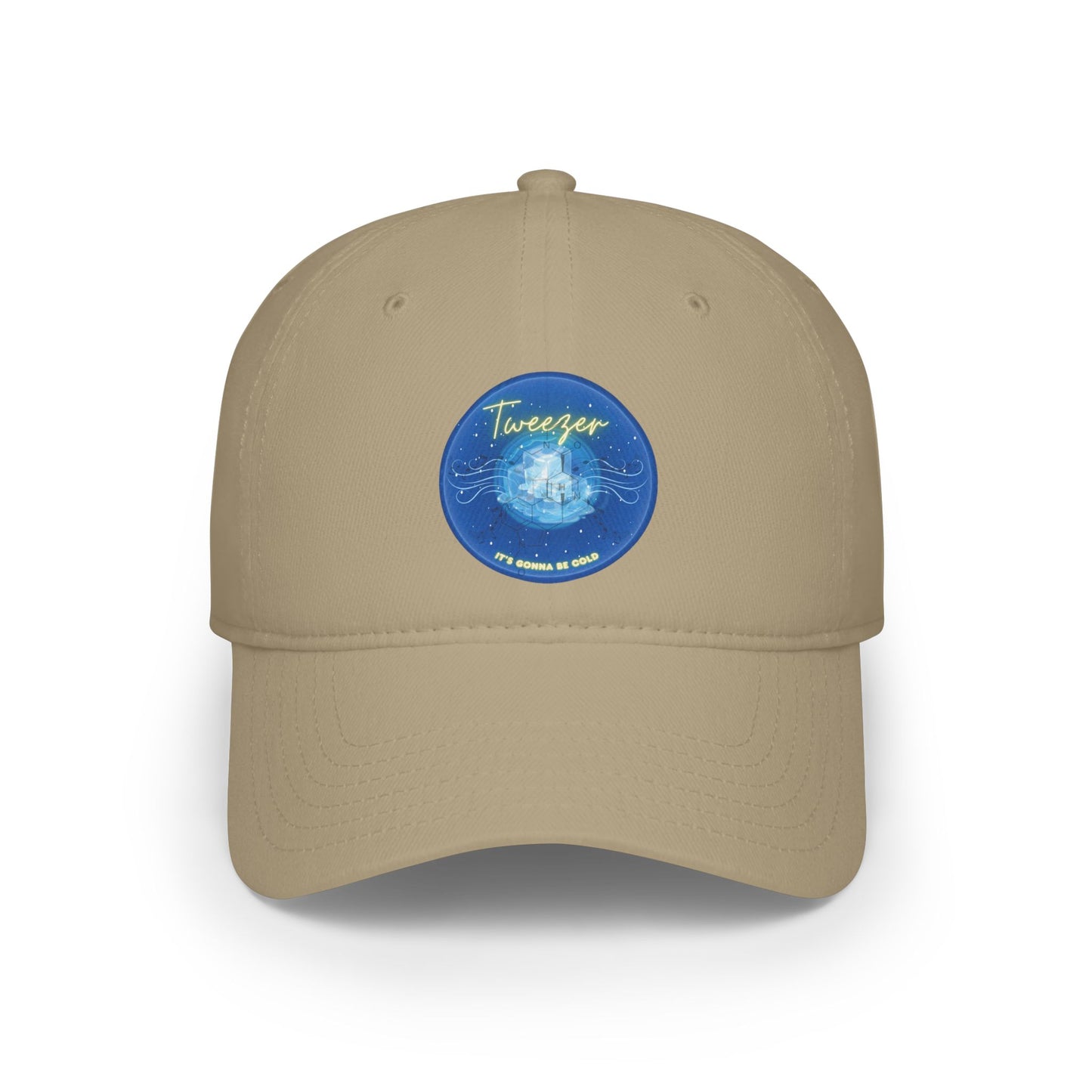 Lumpy Donut Baseball Cap - "The Donut Cap Reprised" - vivid blue donut w/