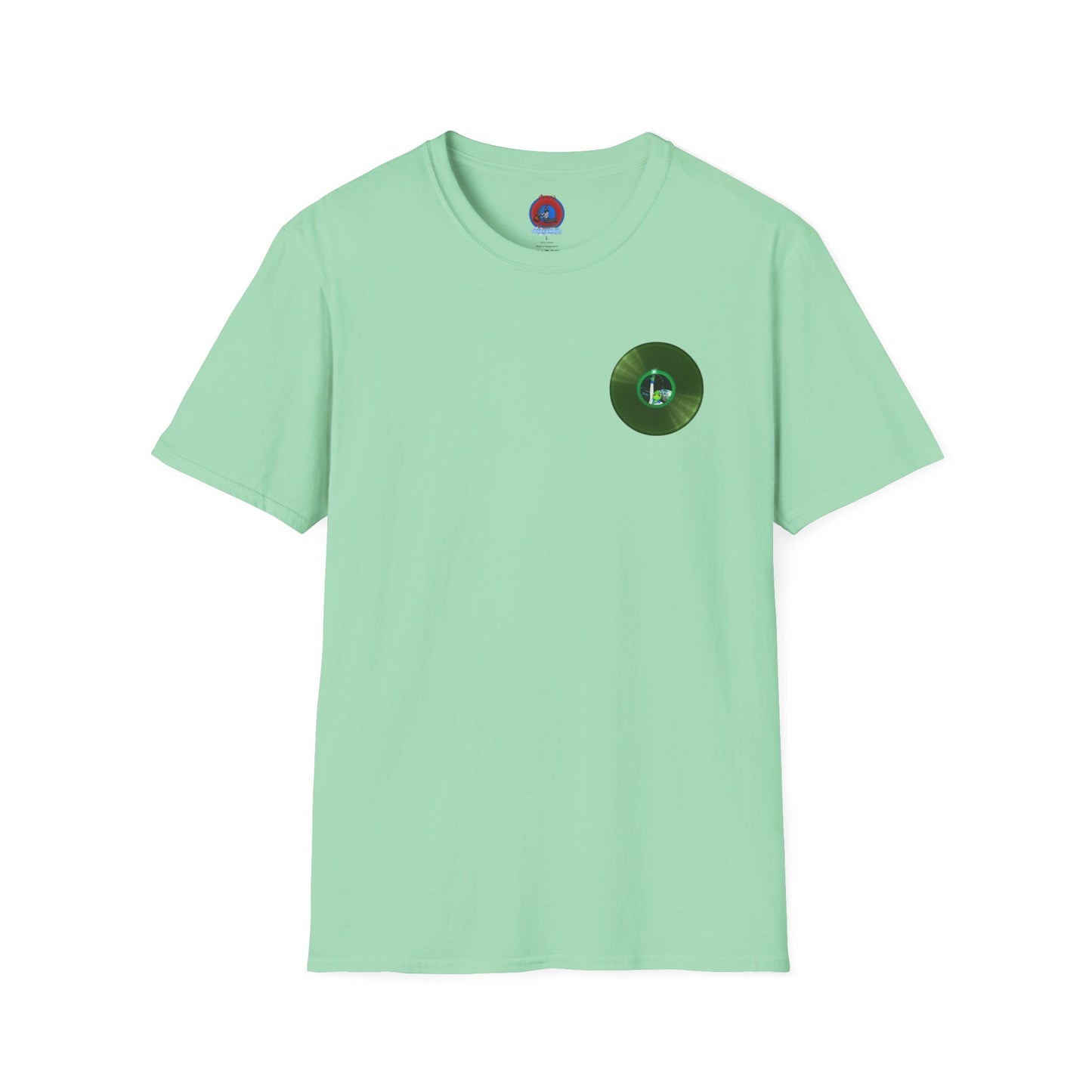 Classic Donut Tee - Unisex Soft-Style - "Rutherford's Staying Alive" - series 1.0 - variant 2 - green donut