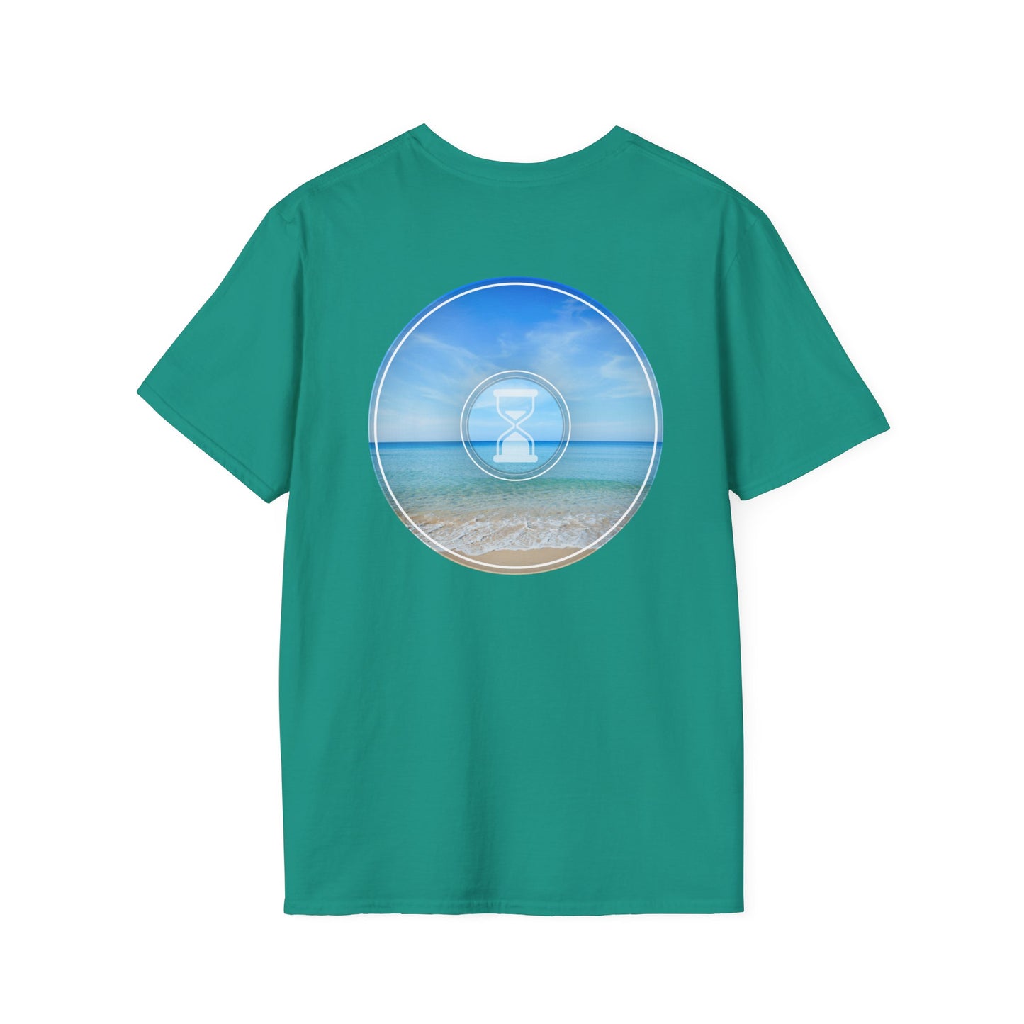 Classic Donut Tee - Unisex Soft-Style - "Still Loading Sand" - vivid blue  pic donut - variant 1