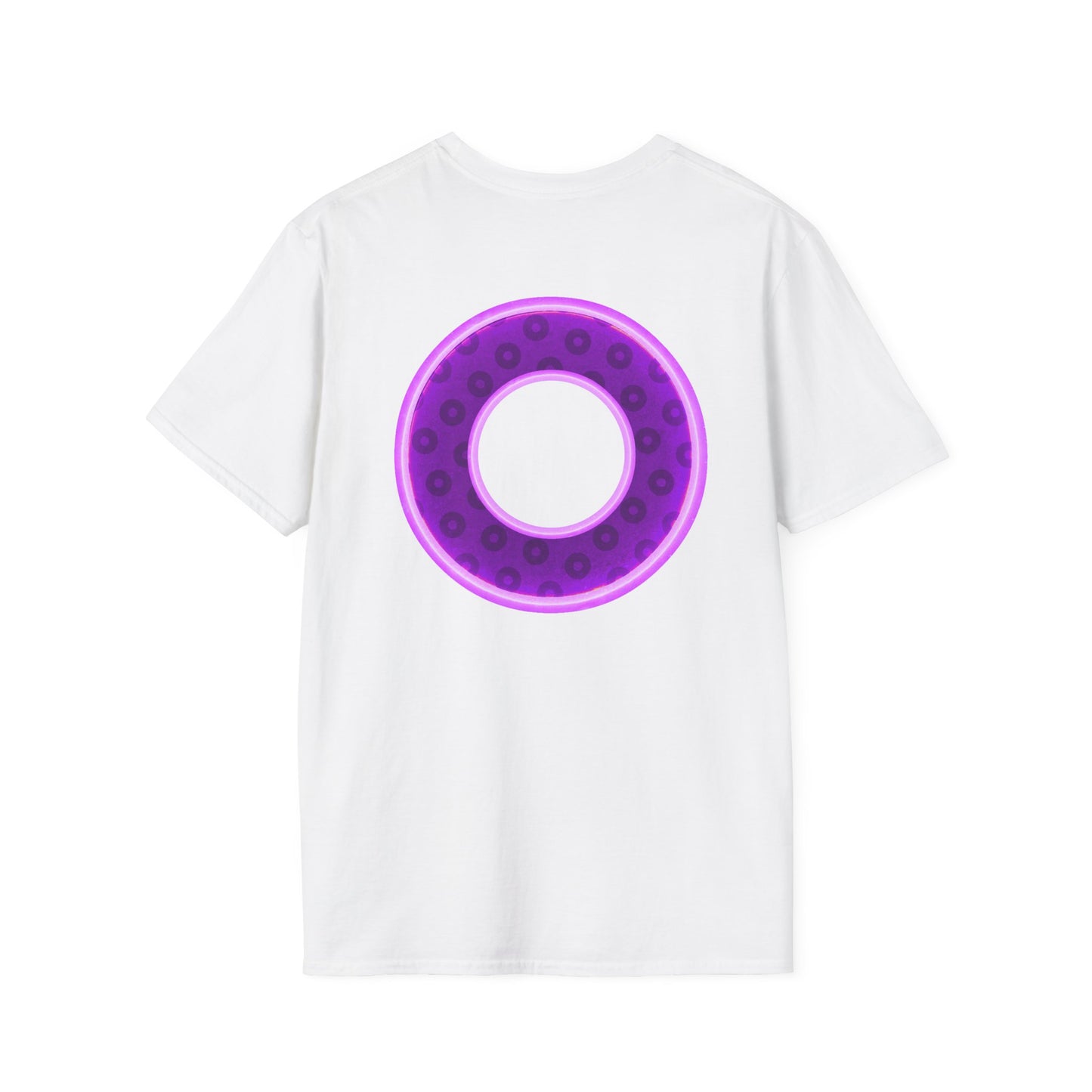 Plain Donuts/Unisex Soft-Style - "Plain Wide Mouthed Paradoxical Donuts" - dark purple/light purple donuts