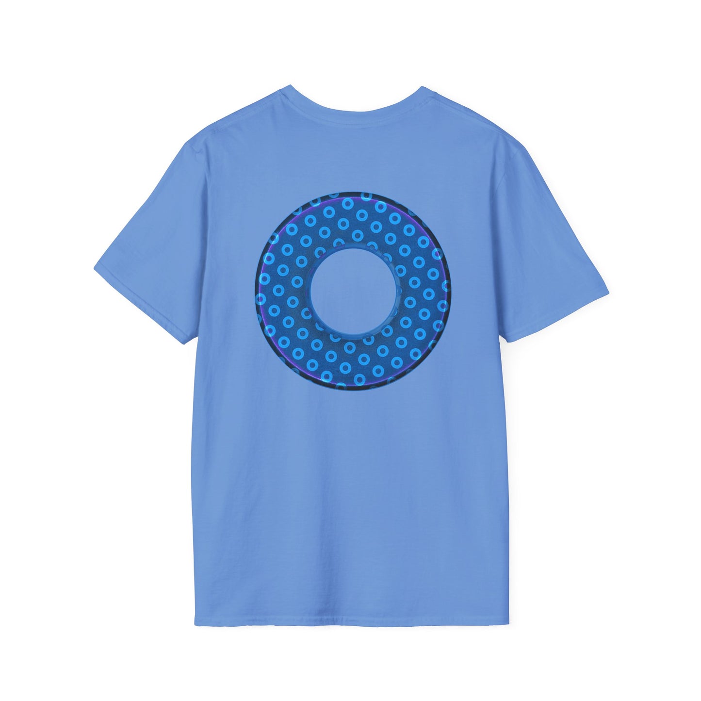 Plain Donuts/Unisex Soft-Style - "Plain Electric Paradoxical Donuts" - sky blue/dark blue donuts