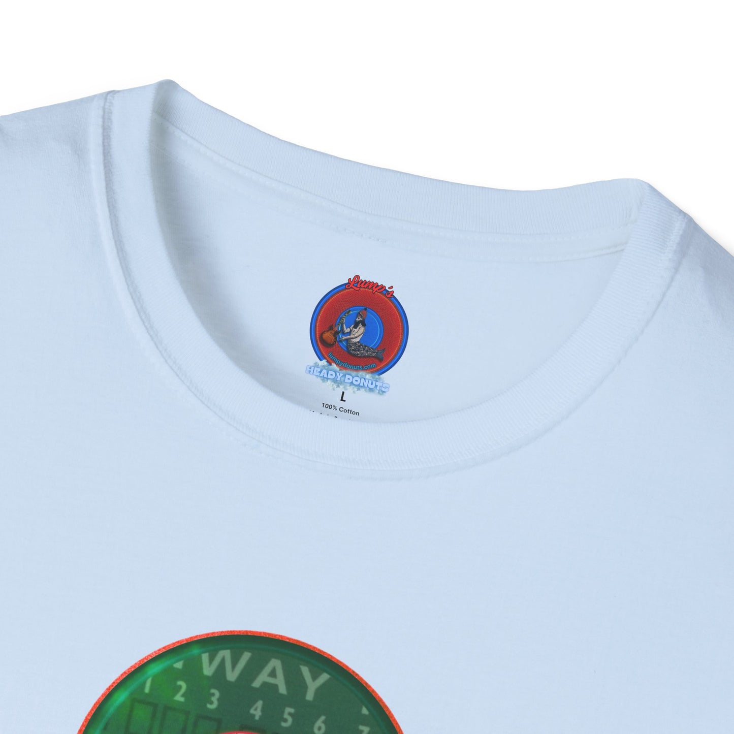 Classic Donut Tee - Unisex Soft-Style - "Phenway Ballpark Donuts" - vivid monsta donut - variant 2