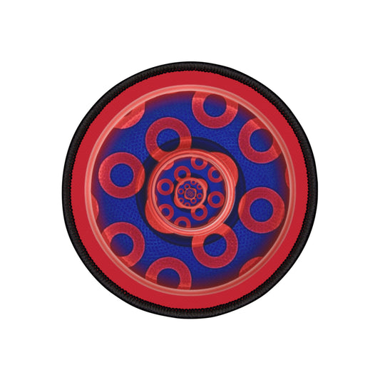 Iron-On Donut Patch - "Plain Paradoxical Donut" - series 1.0 - variant 2 - kaleidoscope edition