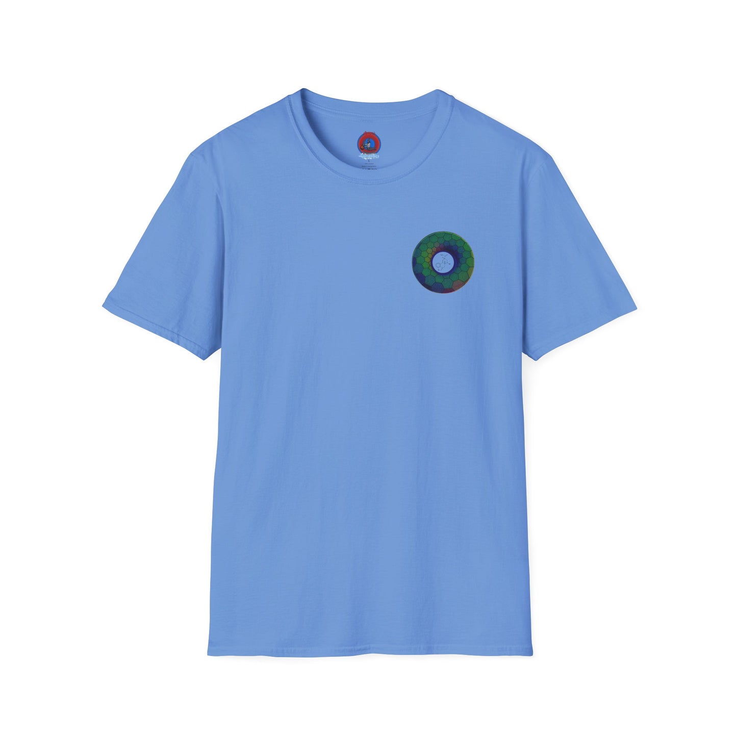 Classic Donut Tee - Unisex Soft-Style - "Dr. Albert Hofmann's Favorite Donut" - series 1.0  - variant 1 - green hexadonut