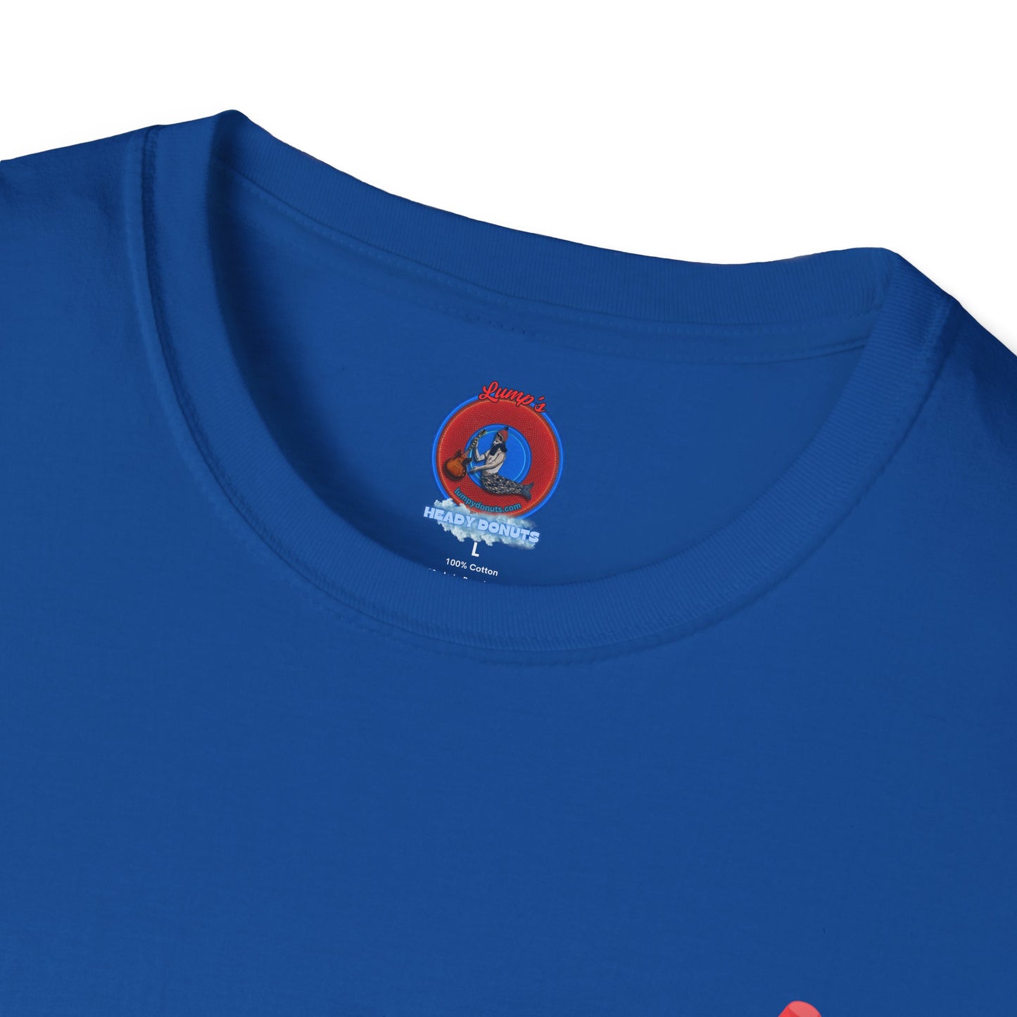Classic Donut Tee - Unisex Soft-Style - "Blow this Popsicle Stand" - red/blue/cream - bomb pop