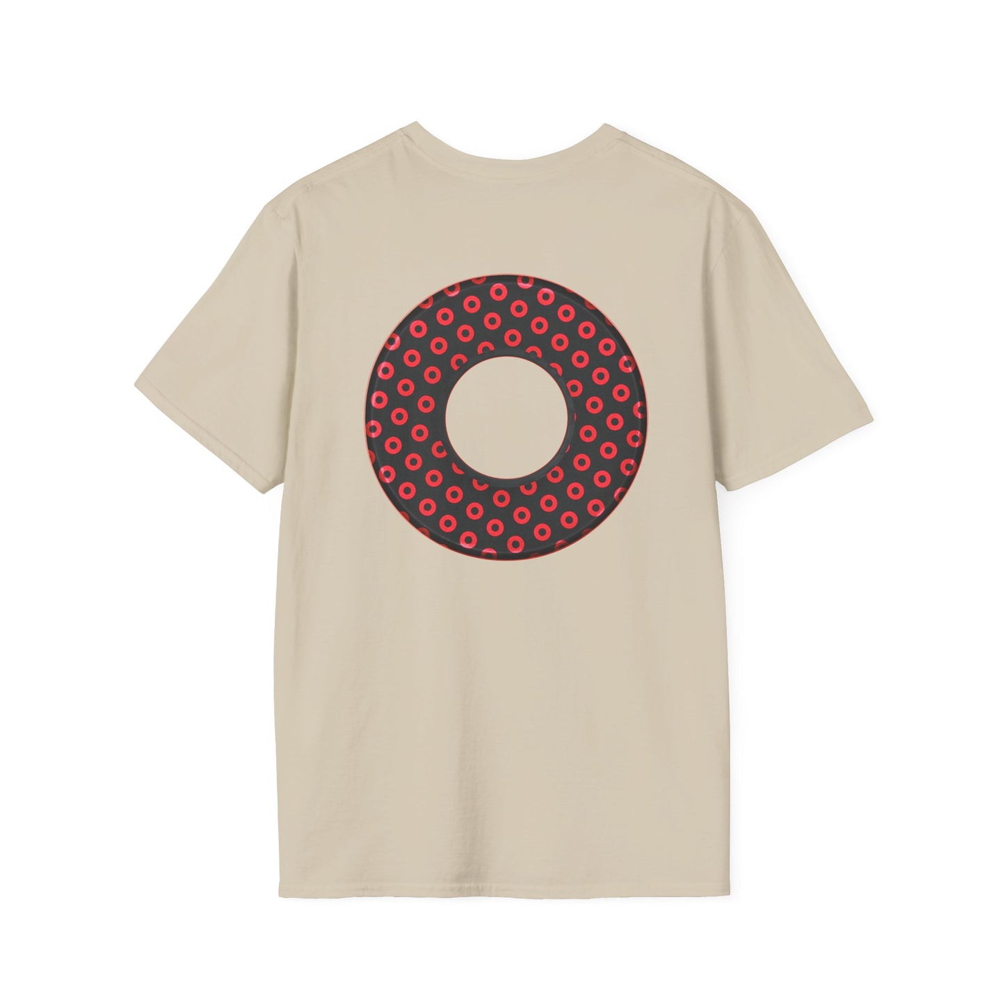 Plain Donuts/Unisex Soft-Style - "Plain Electric Paradoxical Donuts" - black/red donuts