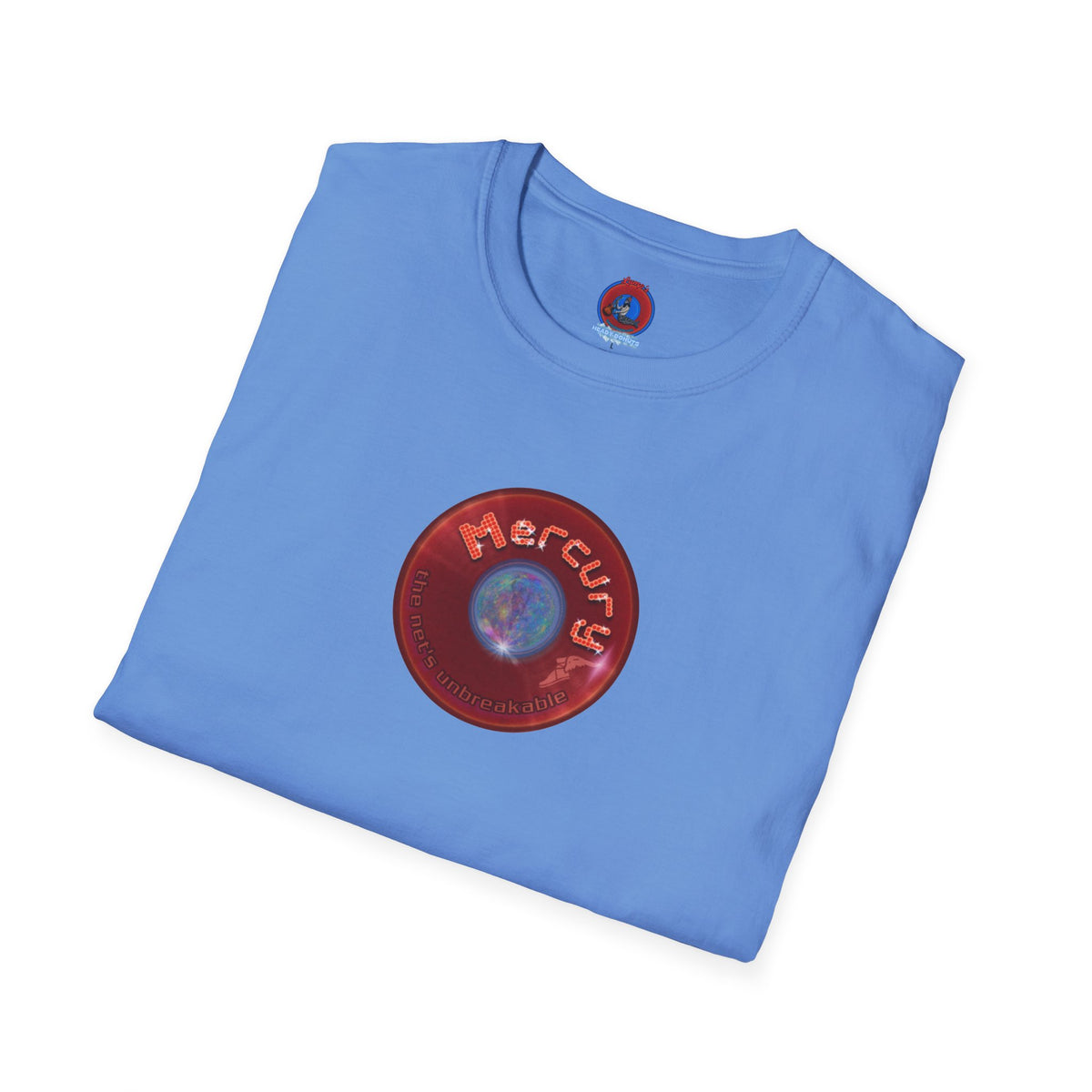Classic Donut Tee - Unisex Soft-Style - "Donuts of the Gods" - series 1.0 - variant 4 - red donut