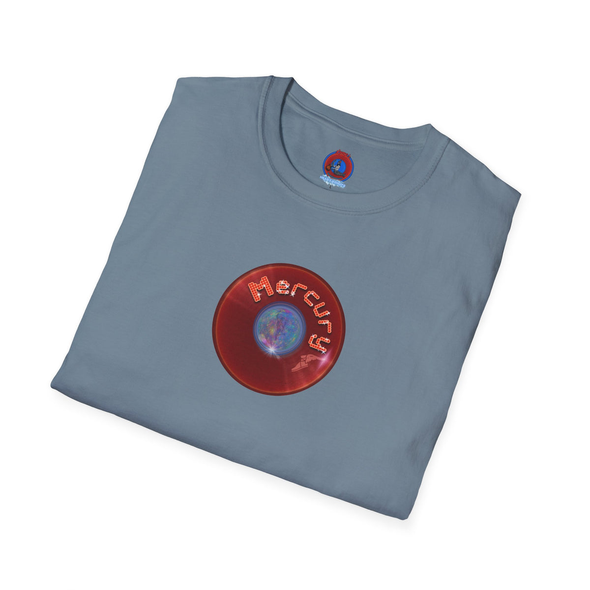 Classic Donut Tee - Unisex Soft-Style - "Donuts of the Gods" - series 1.0 - variant 3 - red donut