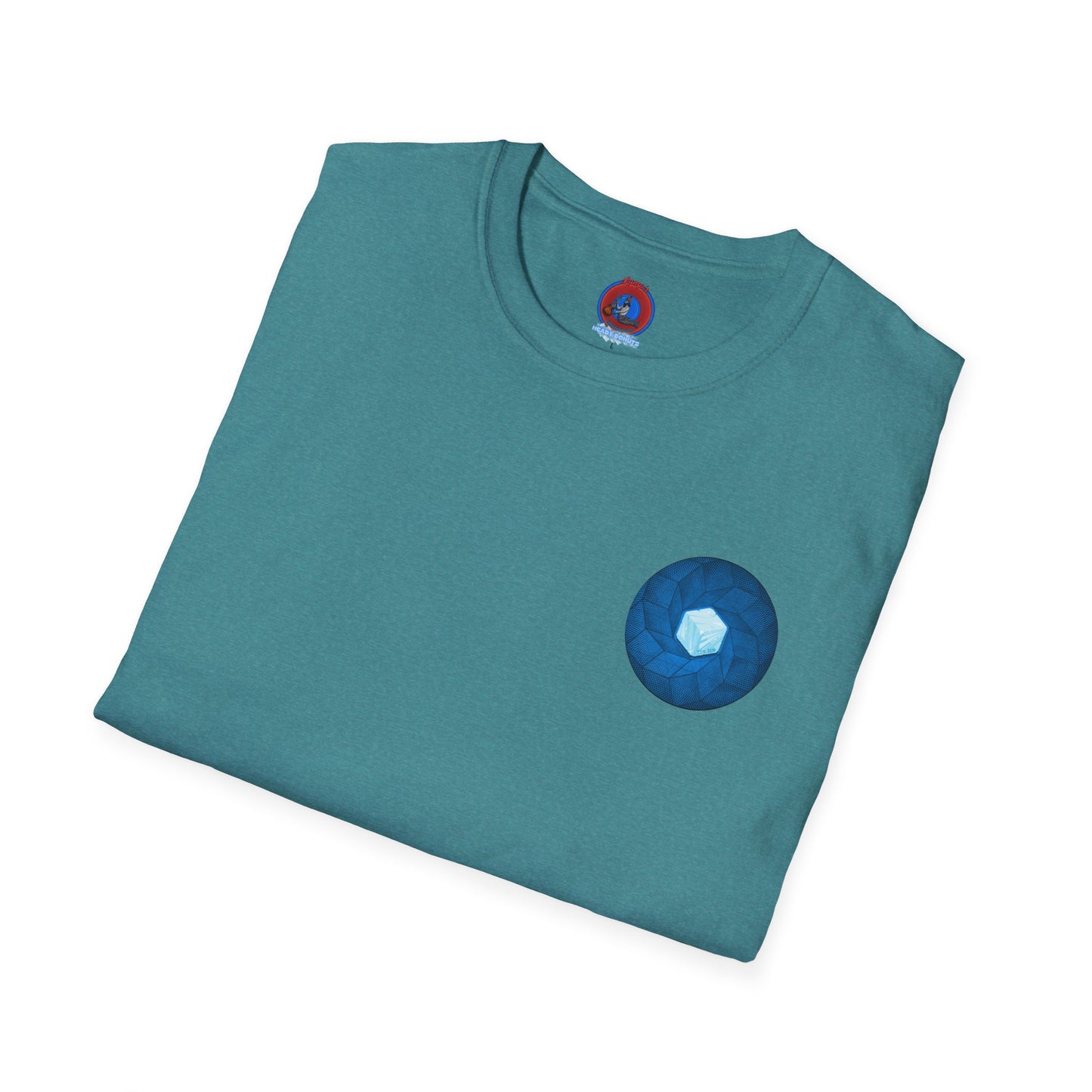 Classic Donut Tee - Unisex Soft-Style - "It's Ice... Cube's Donut" - variant 2 - blue cubed donut