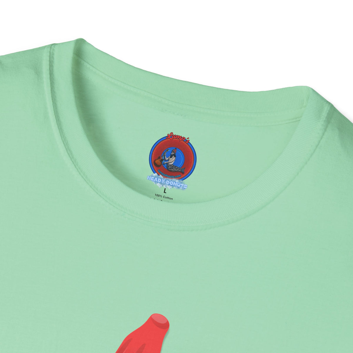 Classic Donut Tee - Unisex Soft-Style - "Blow this Popsicle Stand" - red/blue/cream - bomb pop