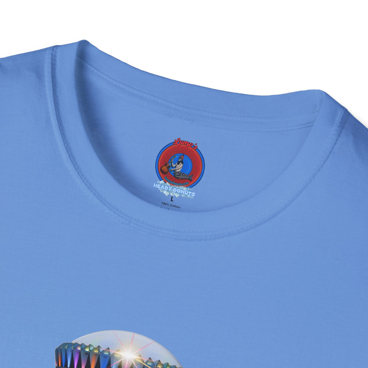 Classic Donut Tee - Unisex Soft-Style - "Donuts now Served on the Mothership" - series 1.0  - variant 6  - tractor-beamed donut