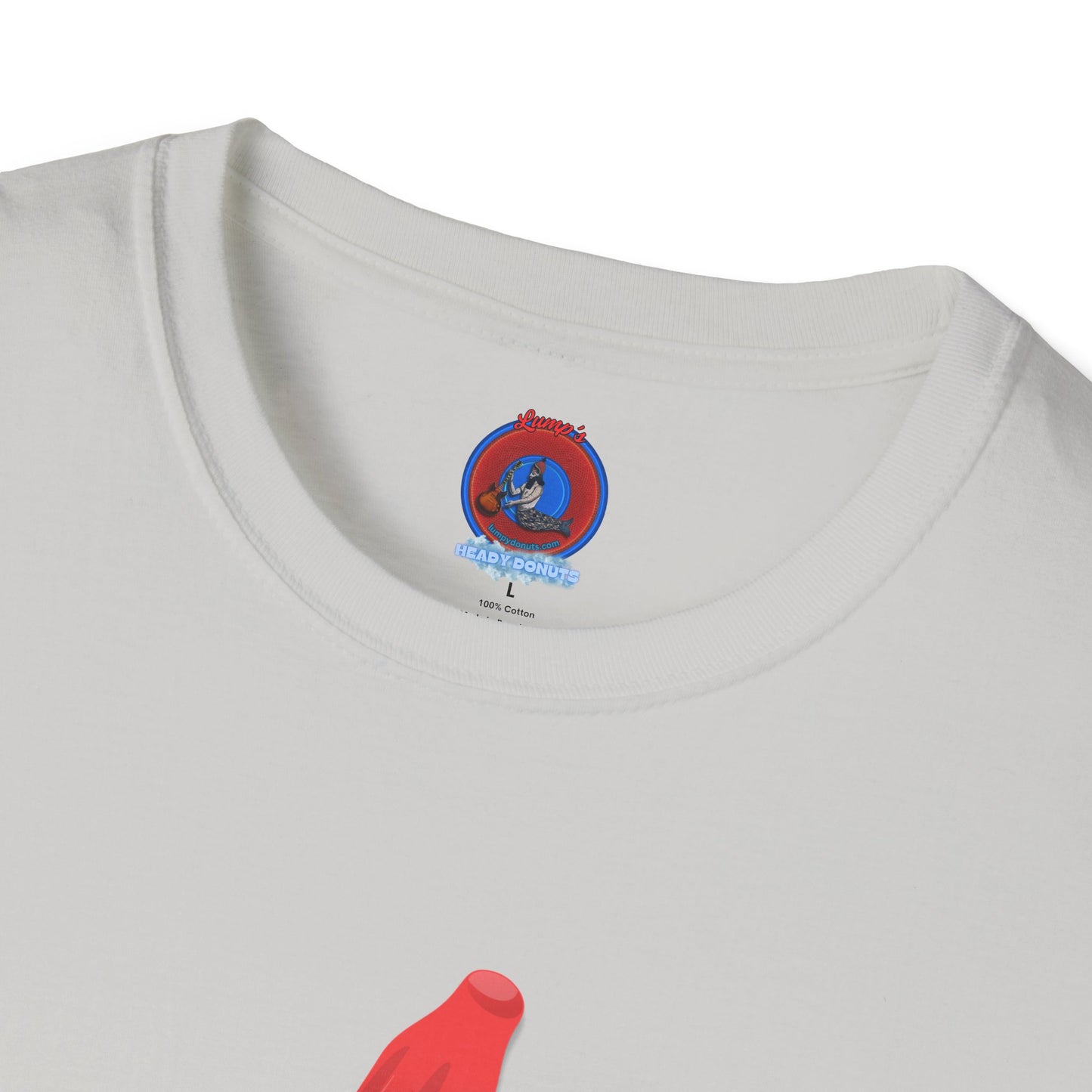 Classic Donut Tee - Unisex Soft-Style - "Blow this Popsicle Stand" - red/blue/cream - bomb pop