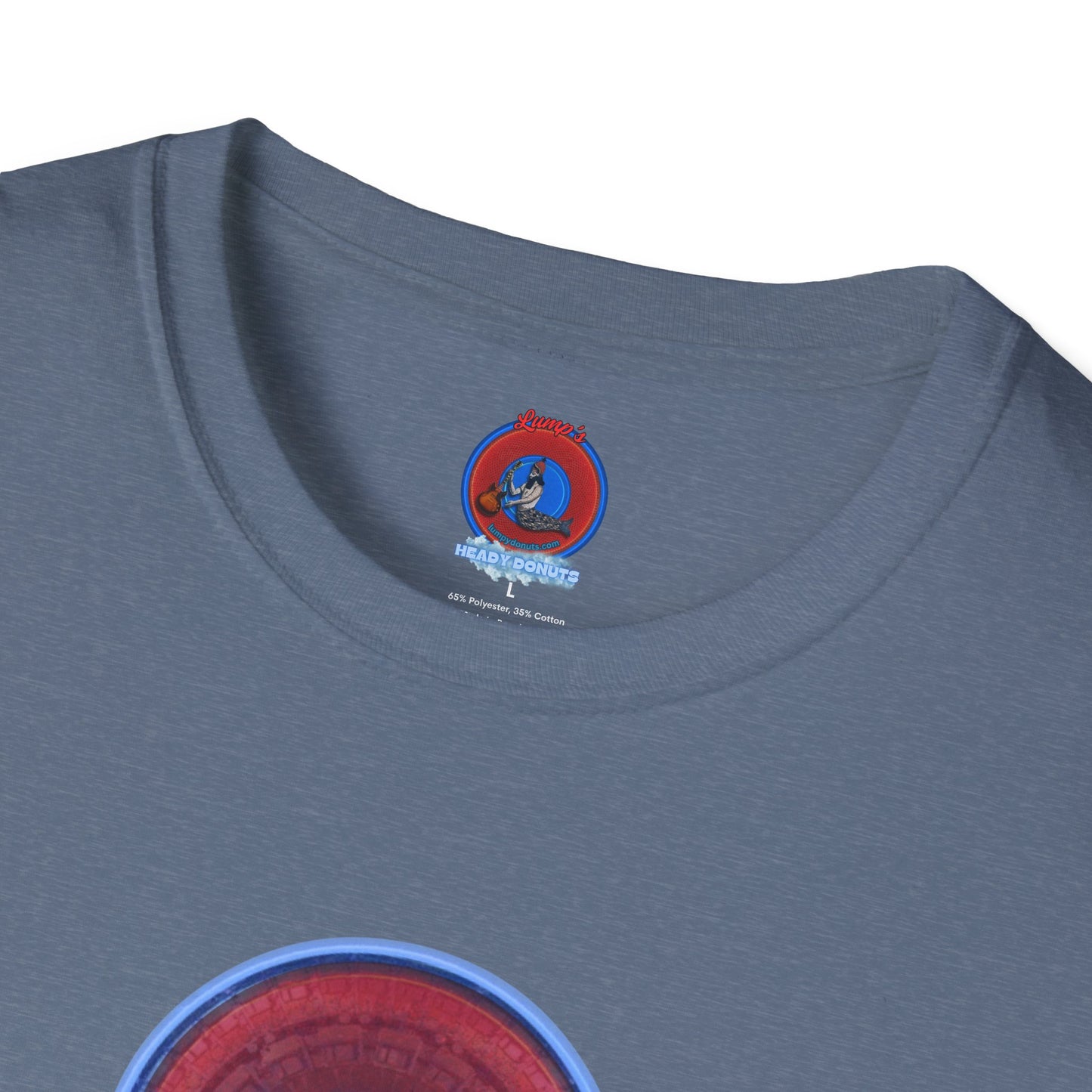 Classic Donut Tee - Unisex Soft-Style - "Homer's Pefect Donut" - series 1.0  - variant 3 - light blue edging