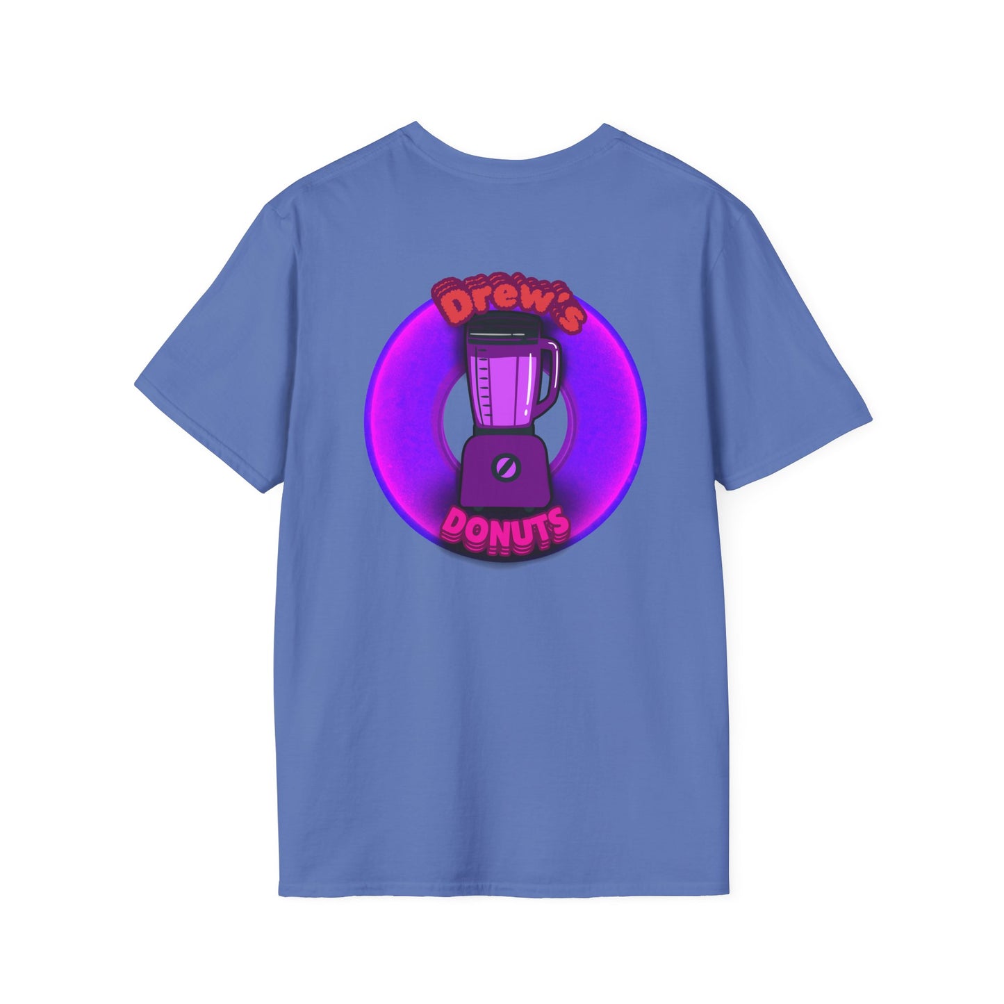 Classic Donut Tee - Unisex Soft-Style - "Drew's Donuts" - series 1.0 - purple donut