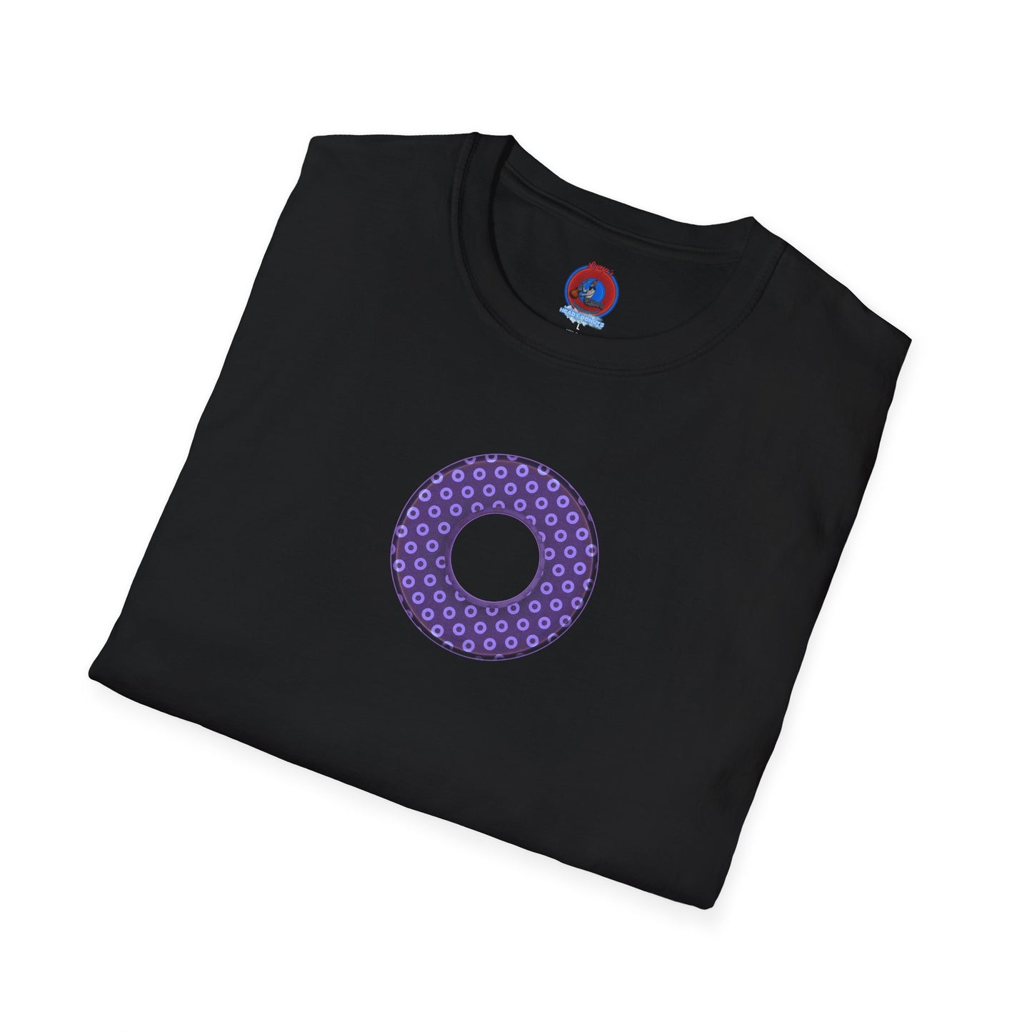 Plain Donuts/Unisex Soft-Style - "Plain Electric Paradoxical Donuts" - light purple/dark purple donuts