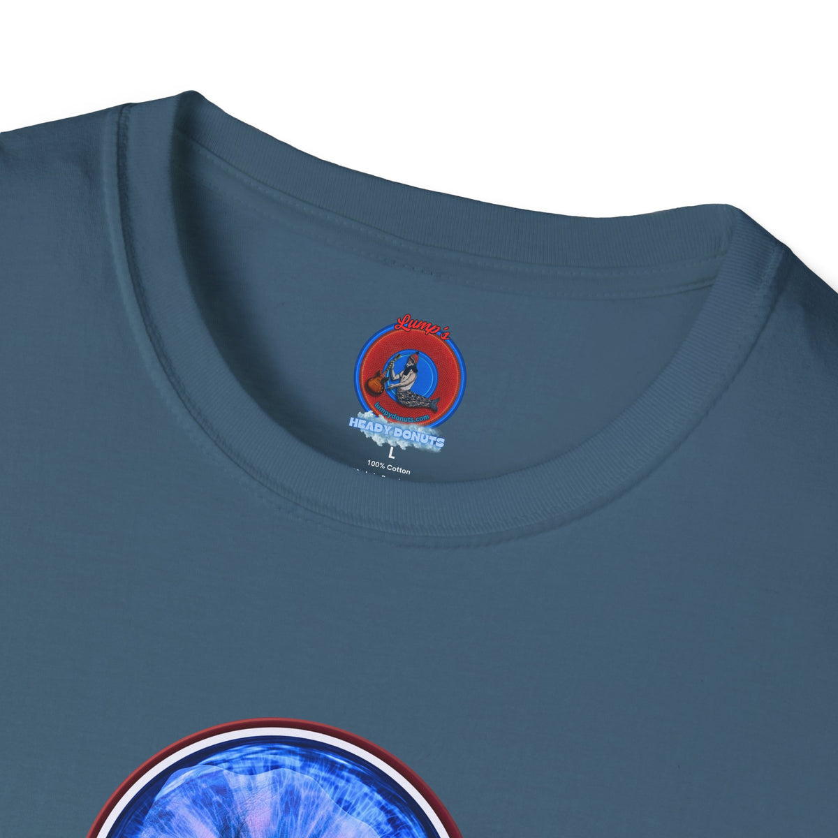 Classic Donut Tee - Unisex Soft-Style - "Wilson's Eyesore Donut Tee" - blue idonut - variant 3