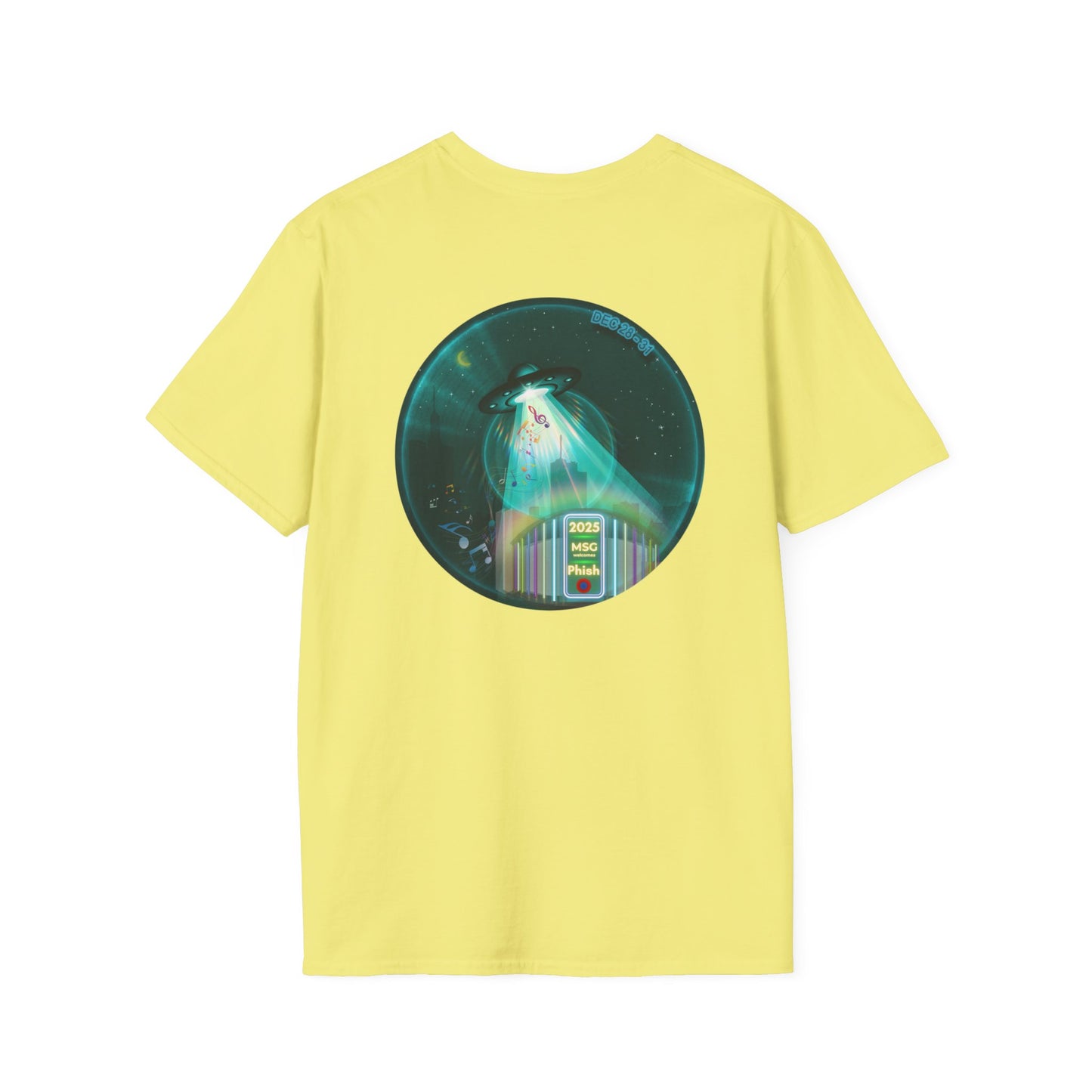 Classic Donut Tee - Unisex Soft-Style - "Secret Ingredient? MSG Of Course" - NYE Dec '24 - green donut