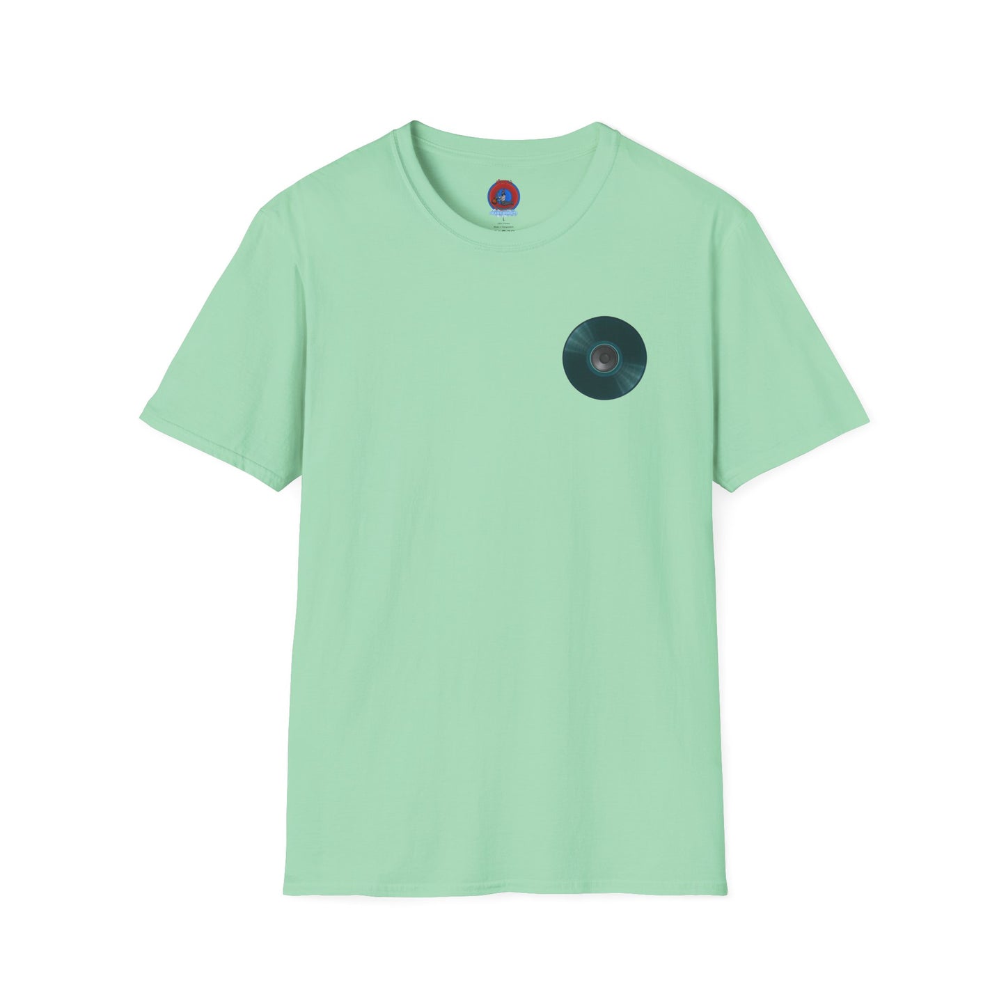 Classic Donut Tee - Unisex Soft-Style - "The Plain Record Donut" - series 1.0 - dark teal green