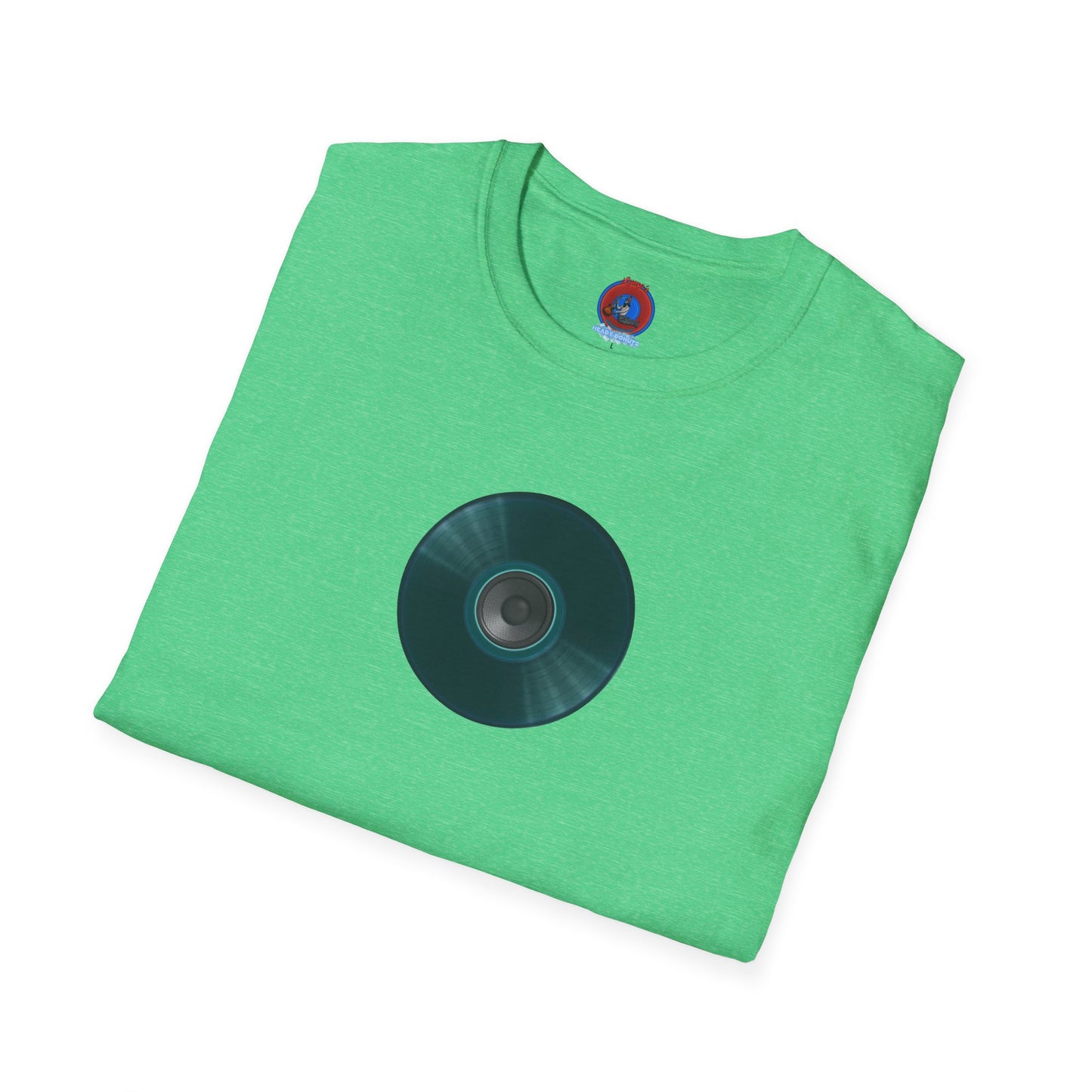 Classic Donut Tee - Unisex Soft-Style - "The Plain Record Donut" - series 1.0 - dark teal green