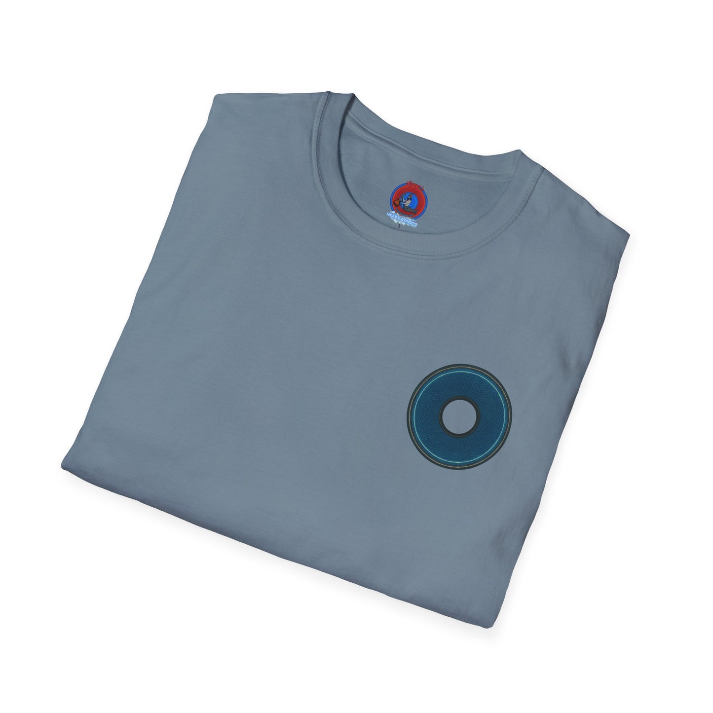 Classic Donut Tee - Unisex Soft-Style - "Symmetry Donut" - series 1.0 - blue/black donut