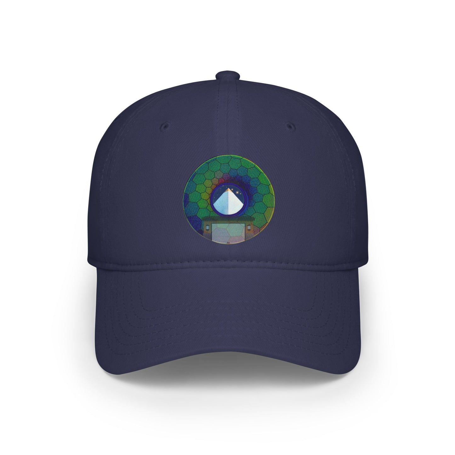 Lumpy Donut Baseball Cap - "Limestone Donut Caps So Large" - variant 8 - green hexadonut w/