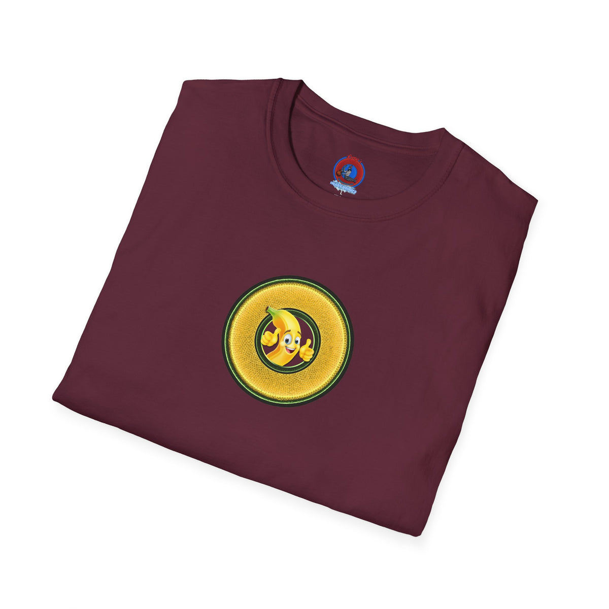 Classic Donut Tee - Unisex Soft-Style - "Dis sheet, it's bananas!" - series 1.0 - variant 5 - golden donut
