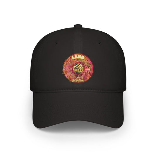 Lumpy Donut Baseball Cap - "The Reforming Donut" - variant 1 - magenta pic donut w/