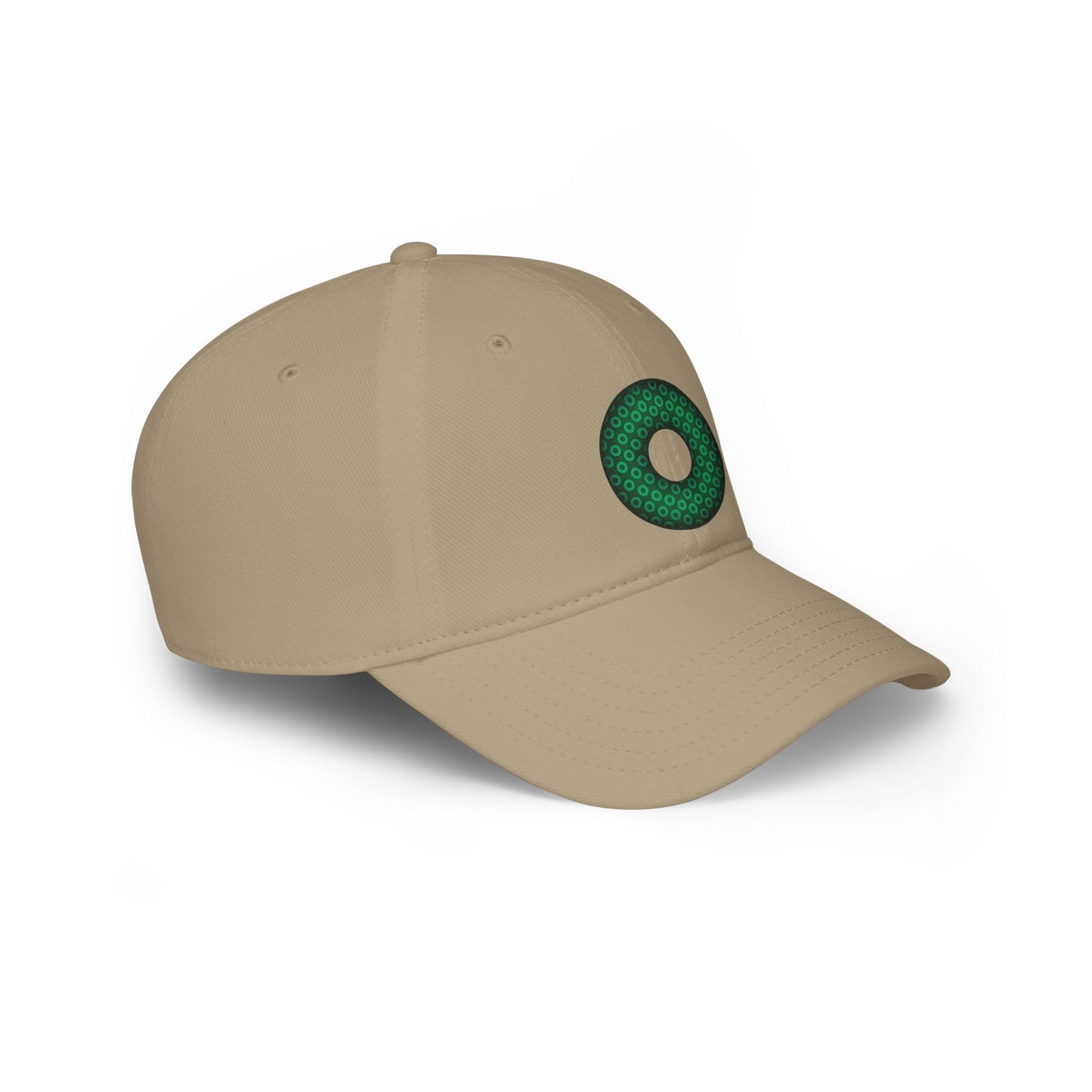Lumpy Donut Baseball Cap - "Paradoxical Weathered Donut" - green/green paradoxical donut w/