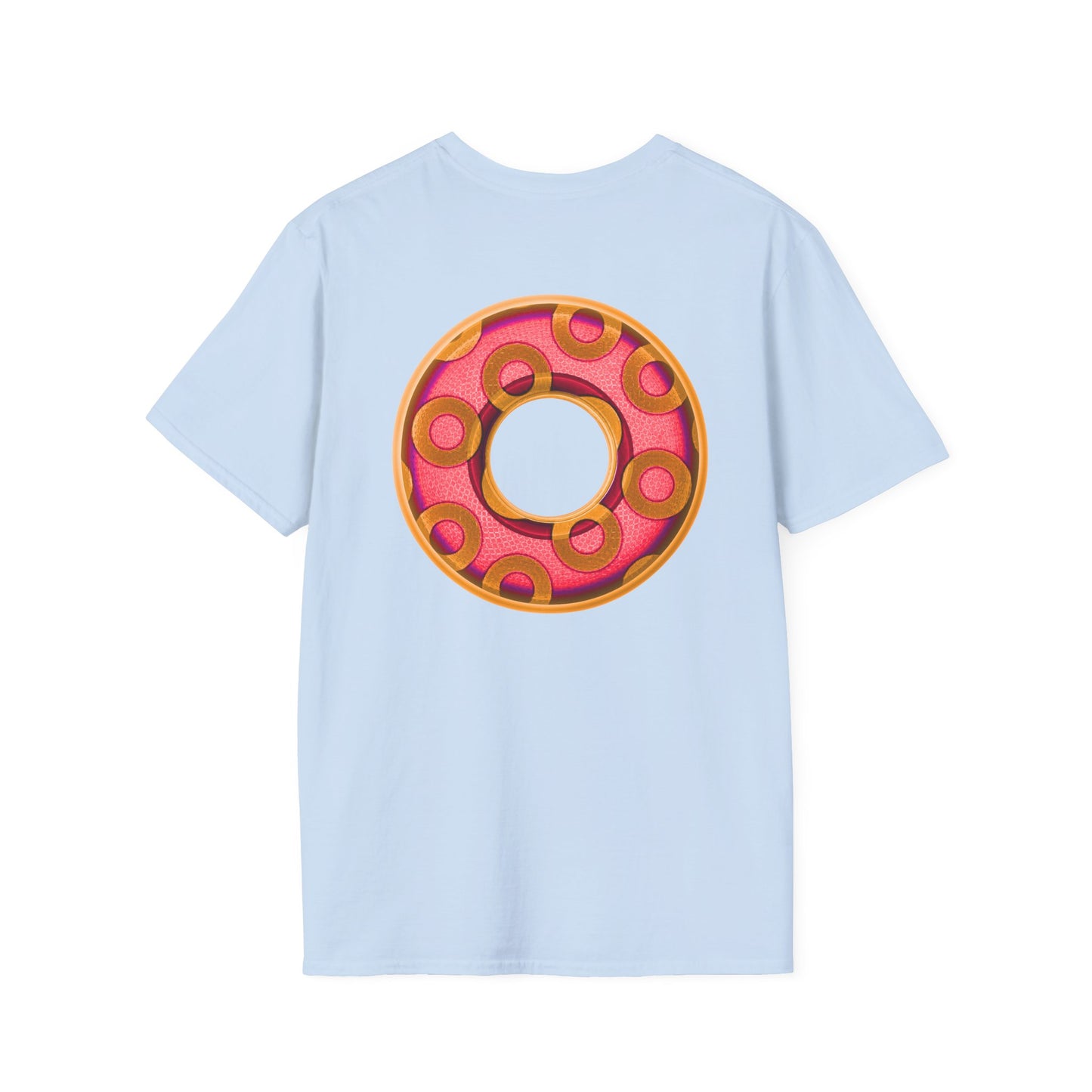 Plain Donuts/Unisex Soft-Style - "Plain Rustic Paradoxical Donuts" - rose/gold donuts