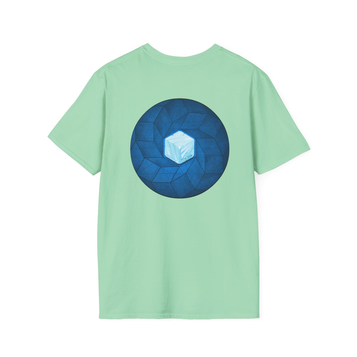 Classic Donut Tee - Unisex Soft-Style - "It's Ice... Cube's Donut" - variant 2 - blue cubed donut
