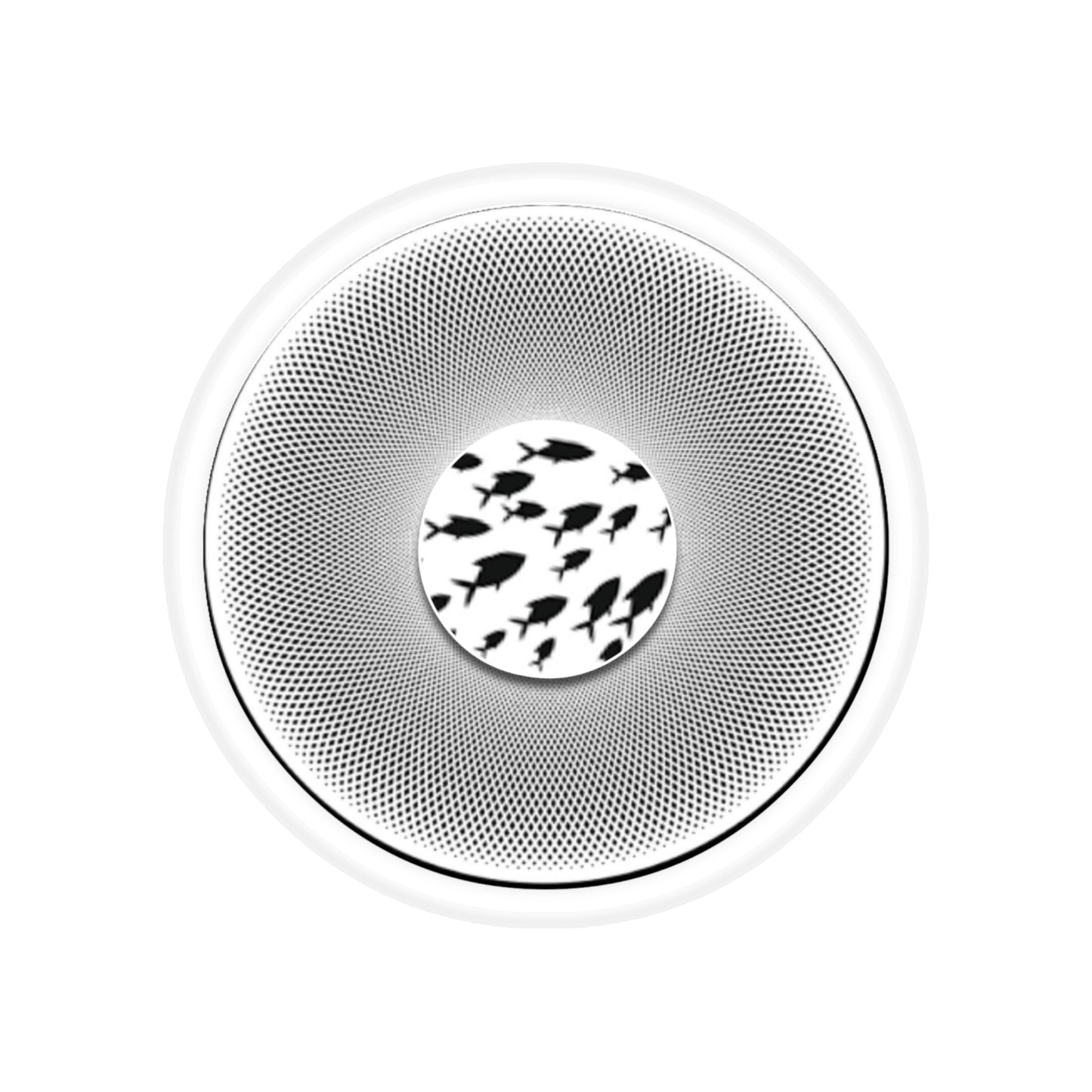 Donut Bumper/Outdoor Sticker - "Lump's Phatty Donut - a Philly Special" - plain red donut - [Die-Cut] 6"x 6"