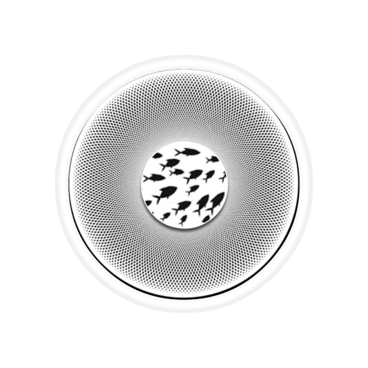 Donut Bumper/Outdoor Sticker - "Lump's Phatty Donut - a Philly Special" - plain red donut - [Die-Cut] 6"x 6"