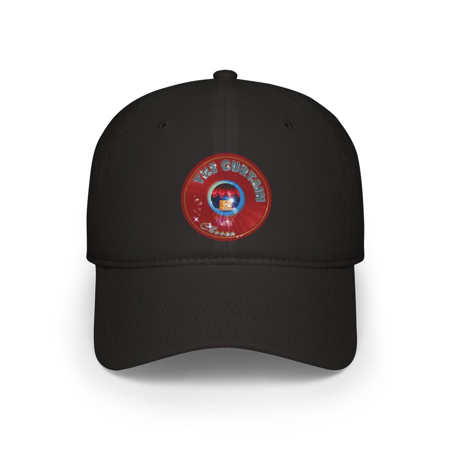 Lumpy Donut Baseball Cap - "The Official Donut W/" - variant 1 - red vivid donut w/