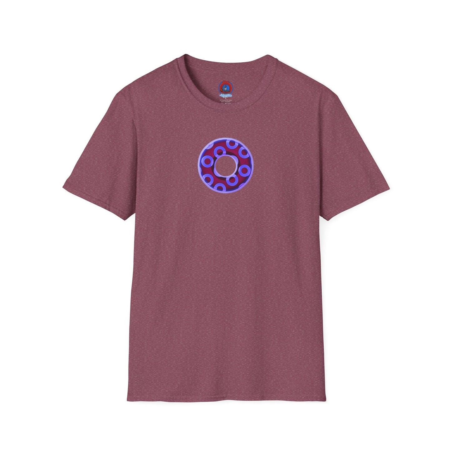 Plain Donuts/Unisex Soft-Style - "Plain Rustic Paradoxical Donuts" - violet/dark purple donuts