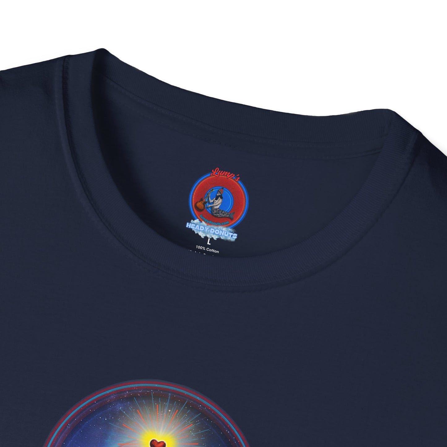 Classic Donut Tee - Unisex Soft-Style - "The Moring Donut' - vivid surreal donut