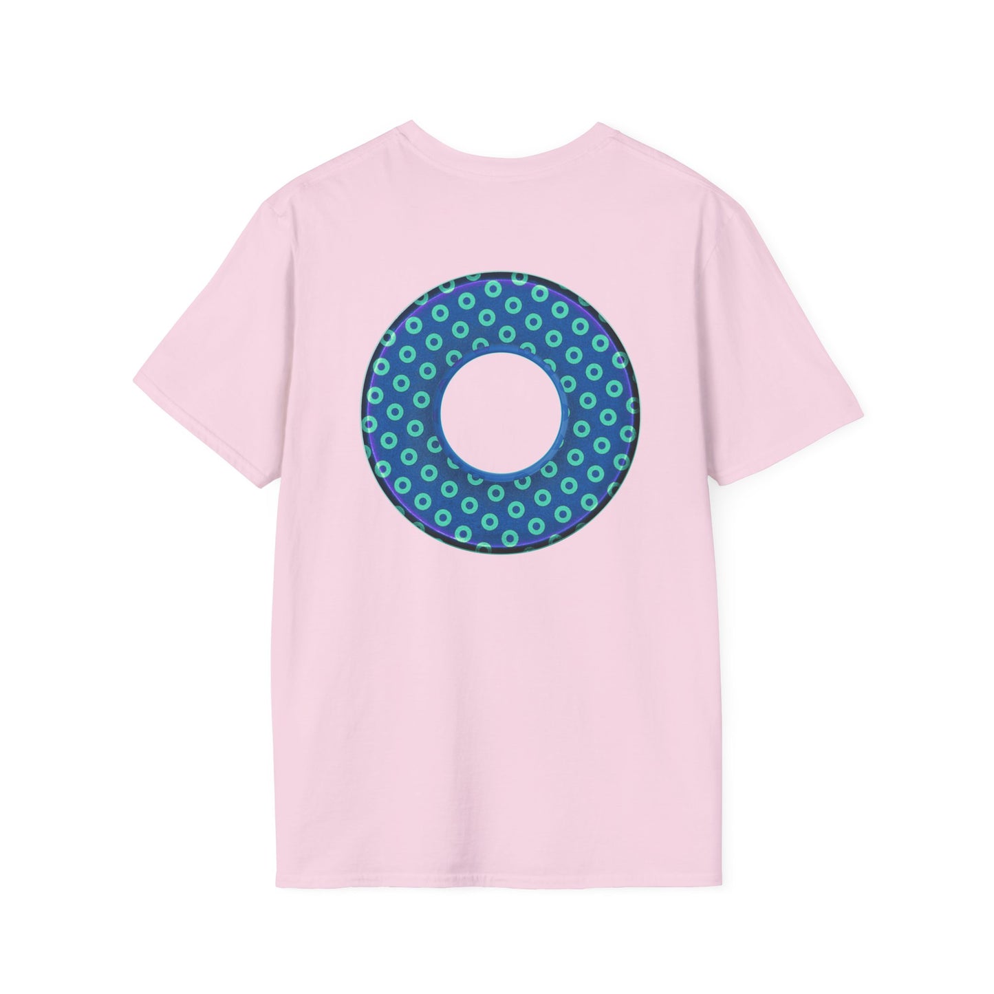 Plain Donuts/Unisex Soft-Style - "Plain Electric Paradoxical Donuts" - blue/seafoam green donuts