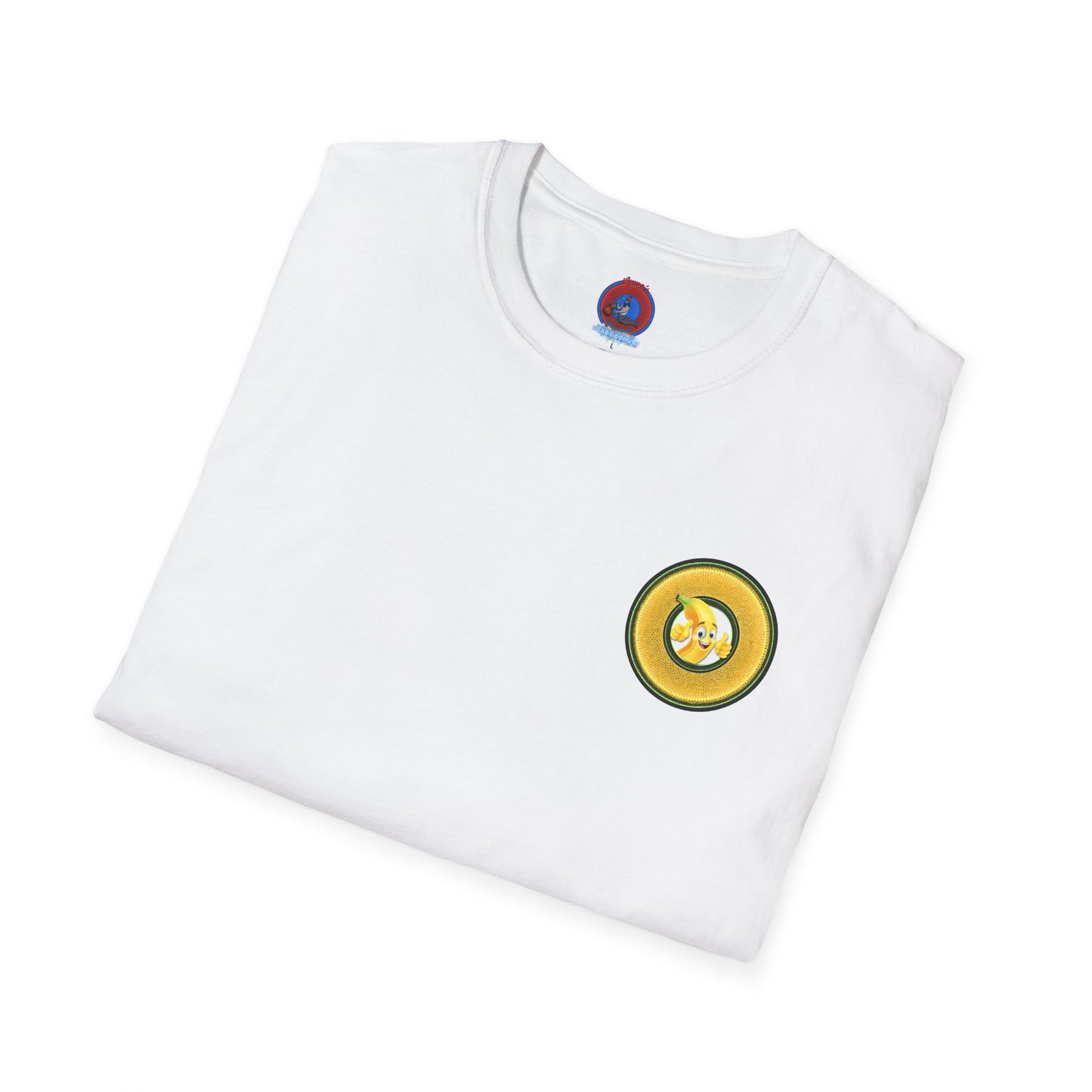 Classic Donut Tee - Unisex Soft-Style - "Dis sheet, it's bananas!" - series 1.0 - variant 5 - golden donut