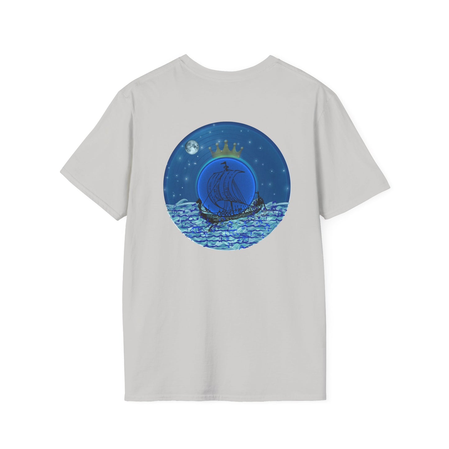 Classic Donut Tee - Unisex Soft-Style - "Stately Donut of the Prince" - series 1.0  - blue donut